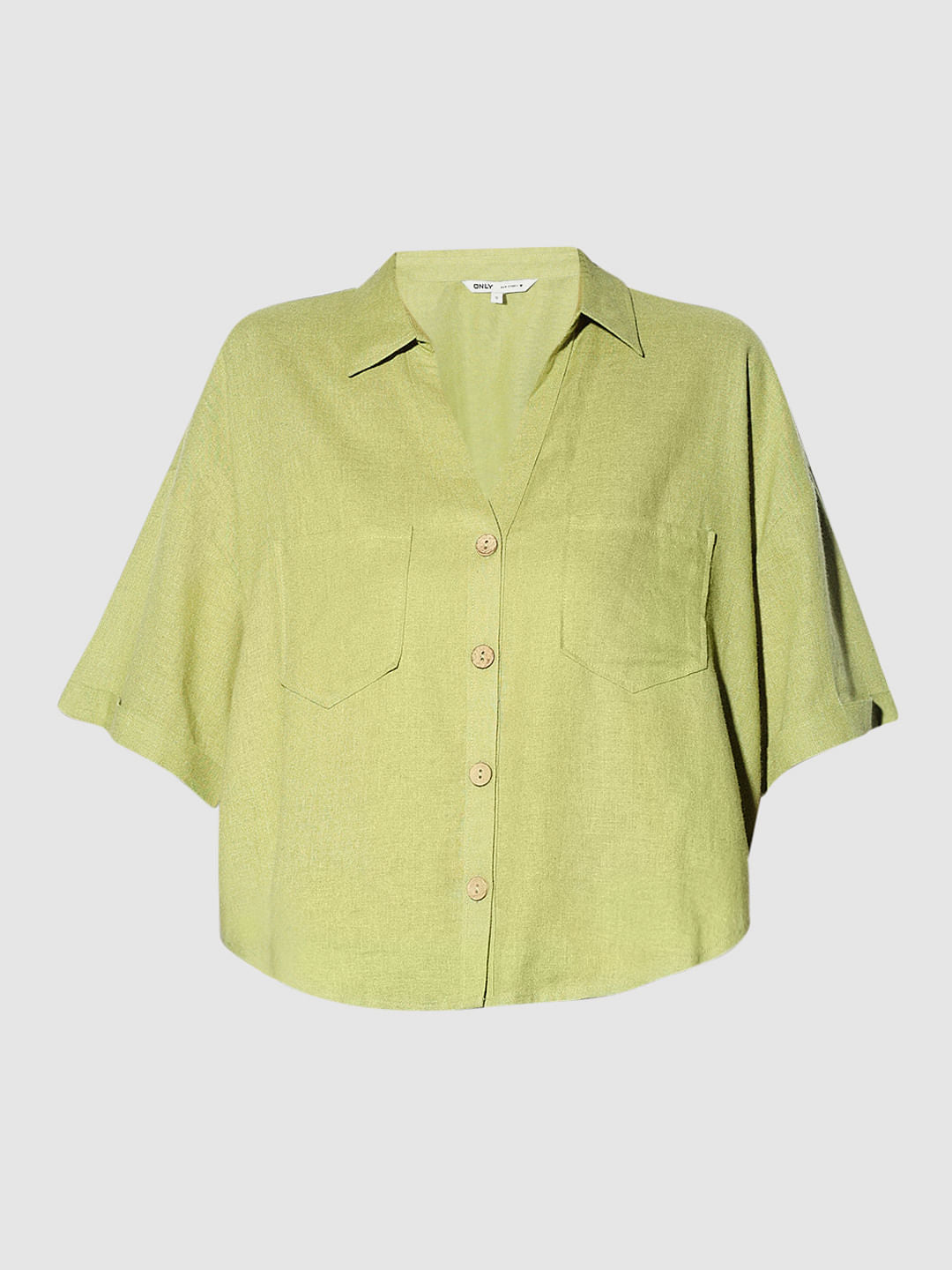 Green Loose Fit Shirt