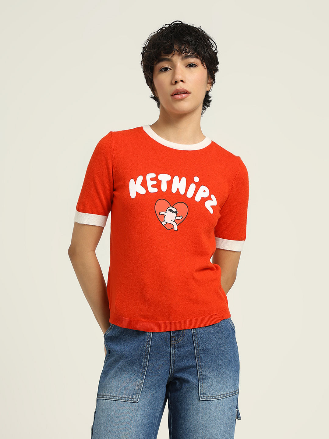 Ketnipz Red Fitted Pullover