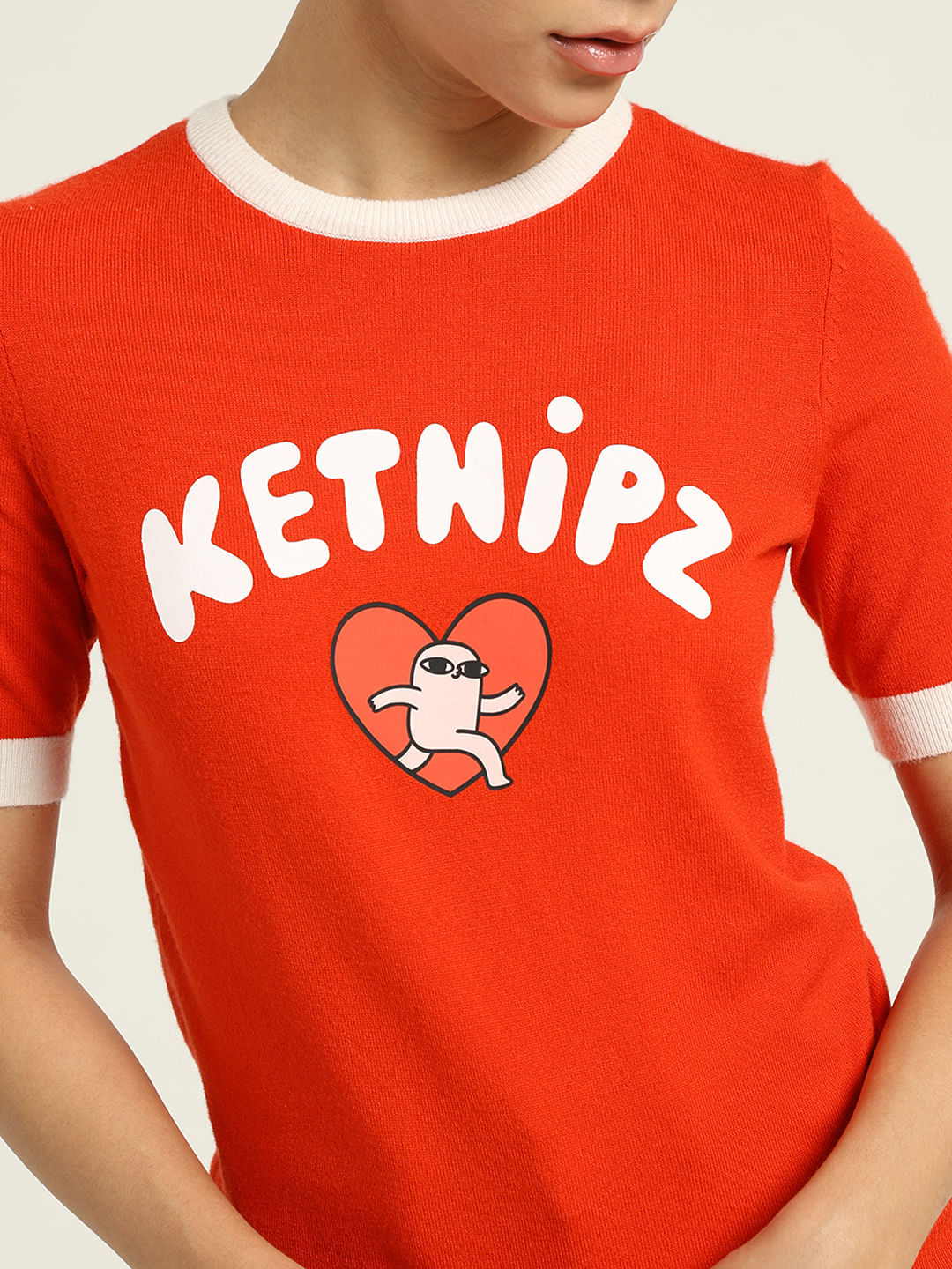 Ketnipz Red Fitted Pullover