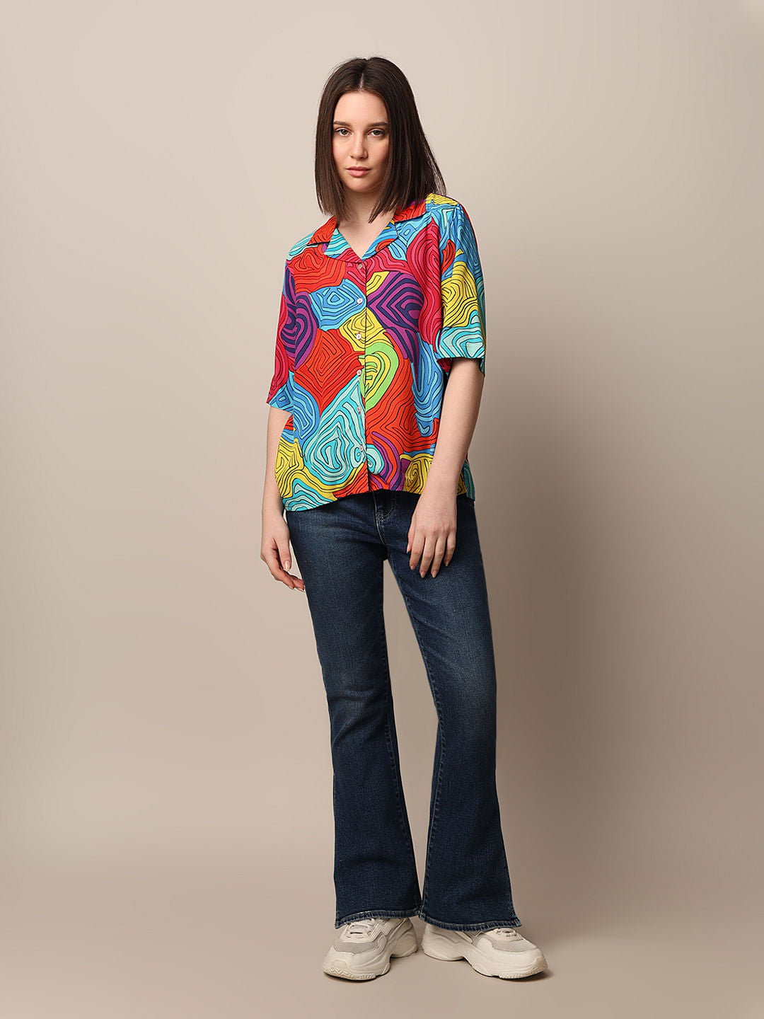 Multi-Colour Printed Resort Shirt