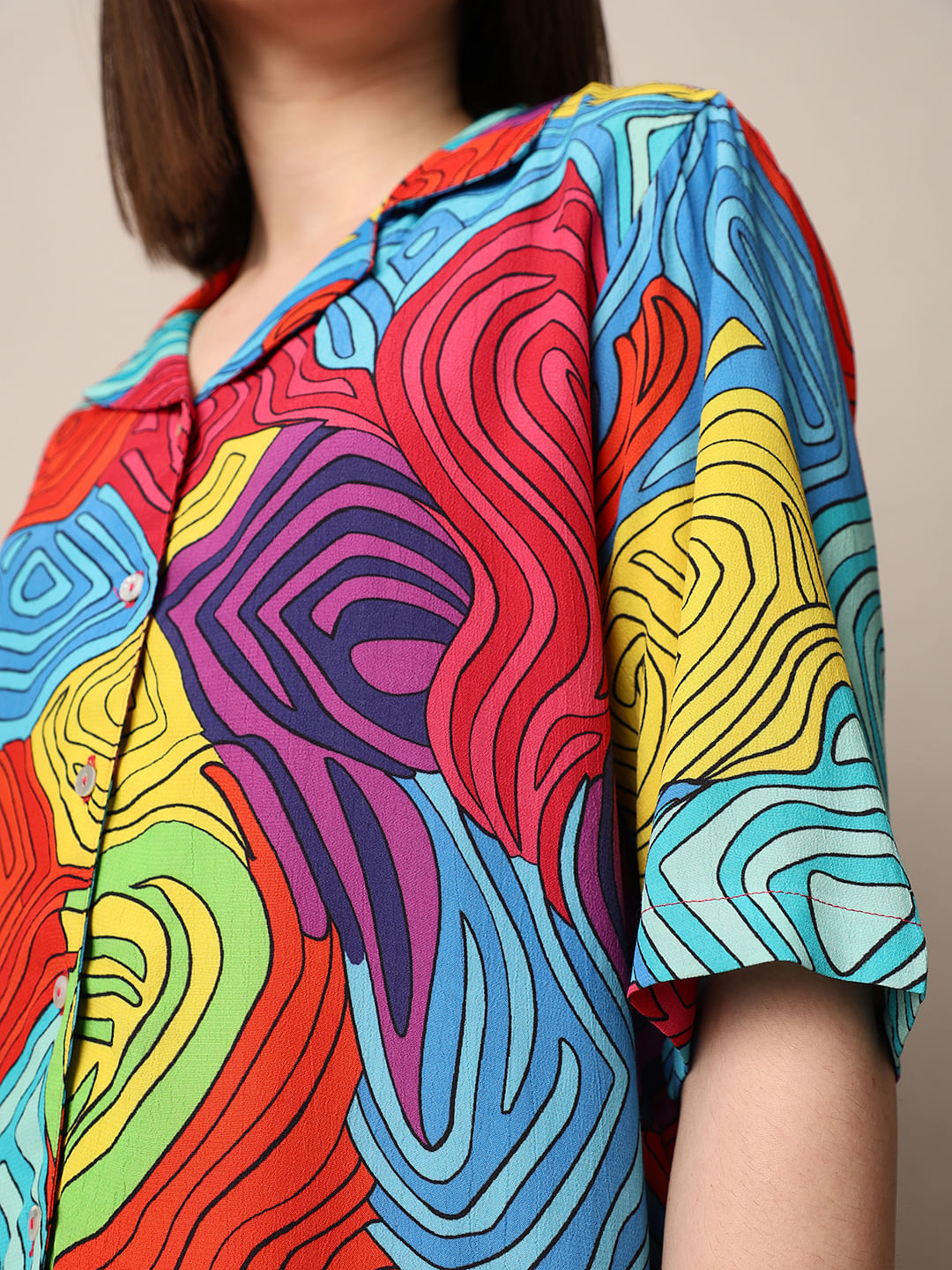 Multi-Colour Printed Resort Shirt