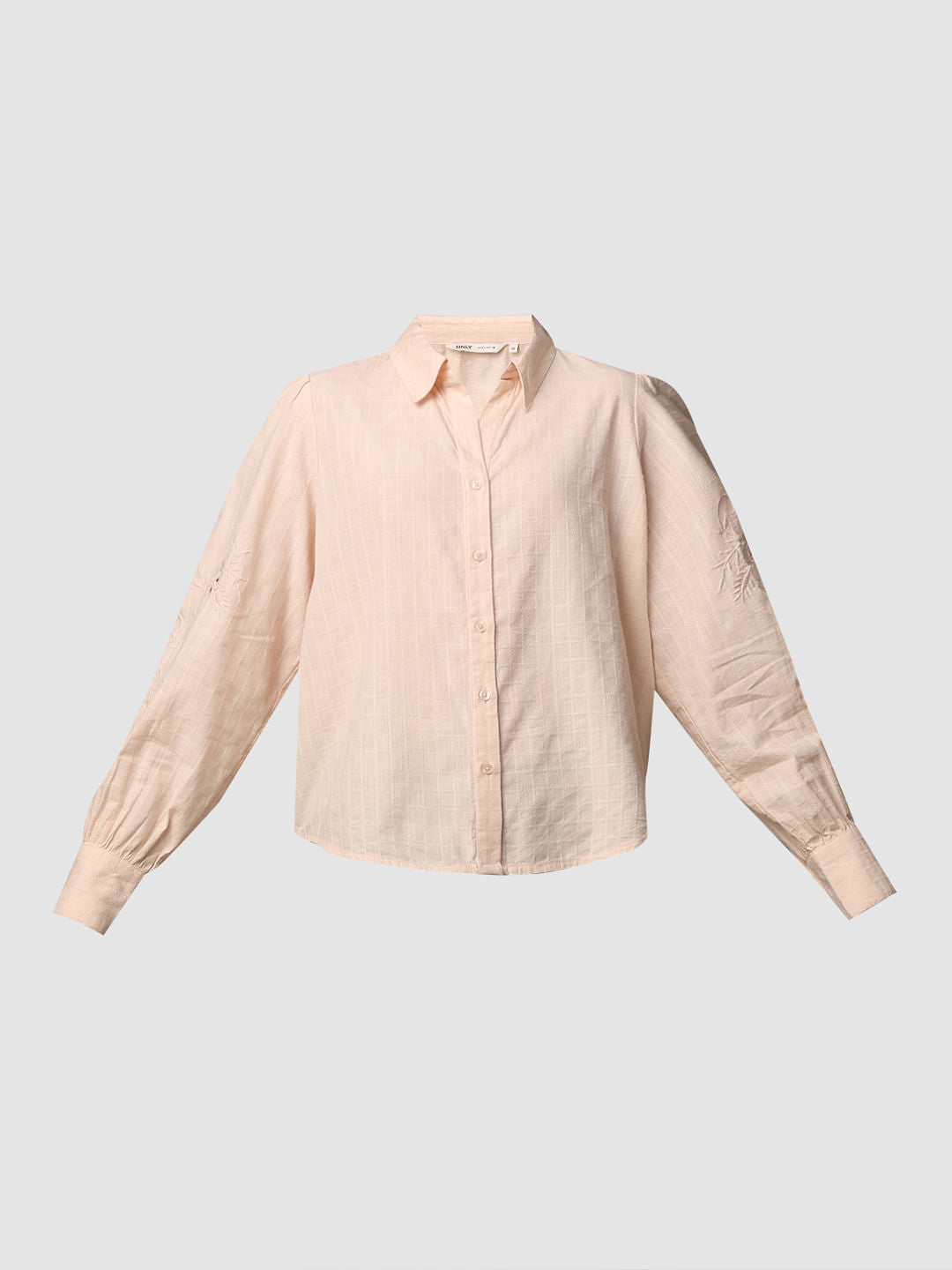 Pink Embroidered Shirt