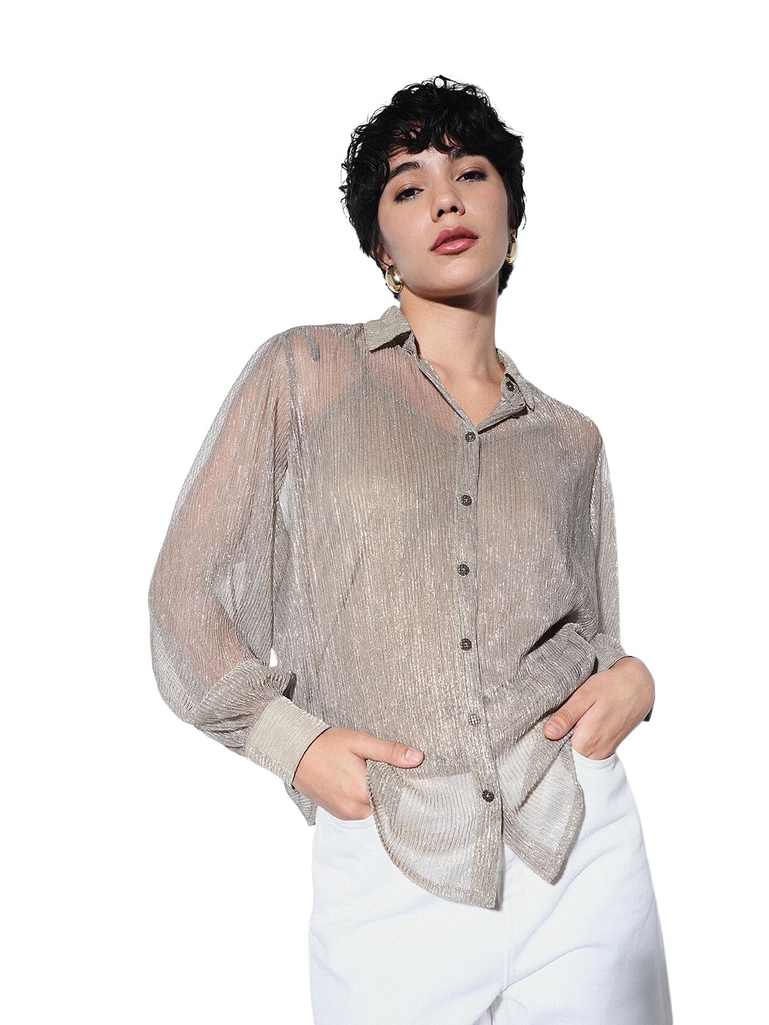 Metallic Shimmer Shirt - 36