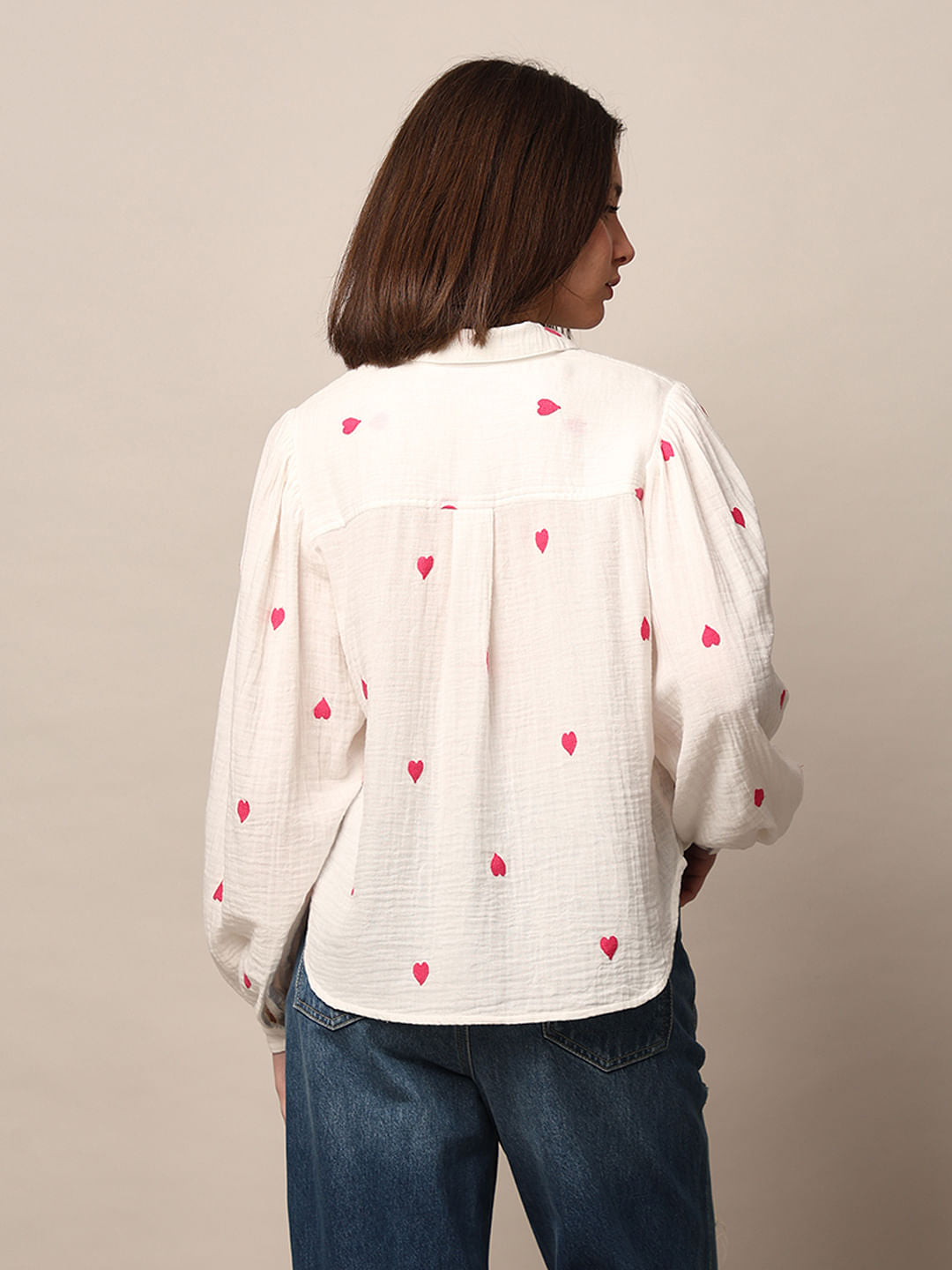 White Embroidered Shirt