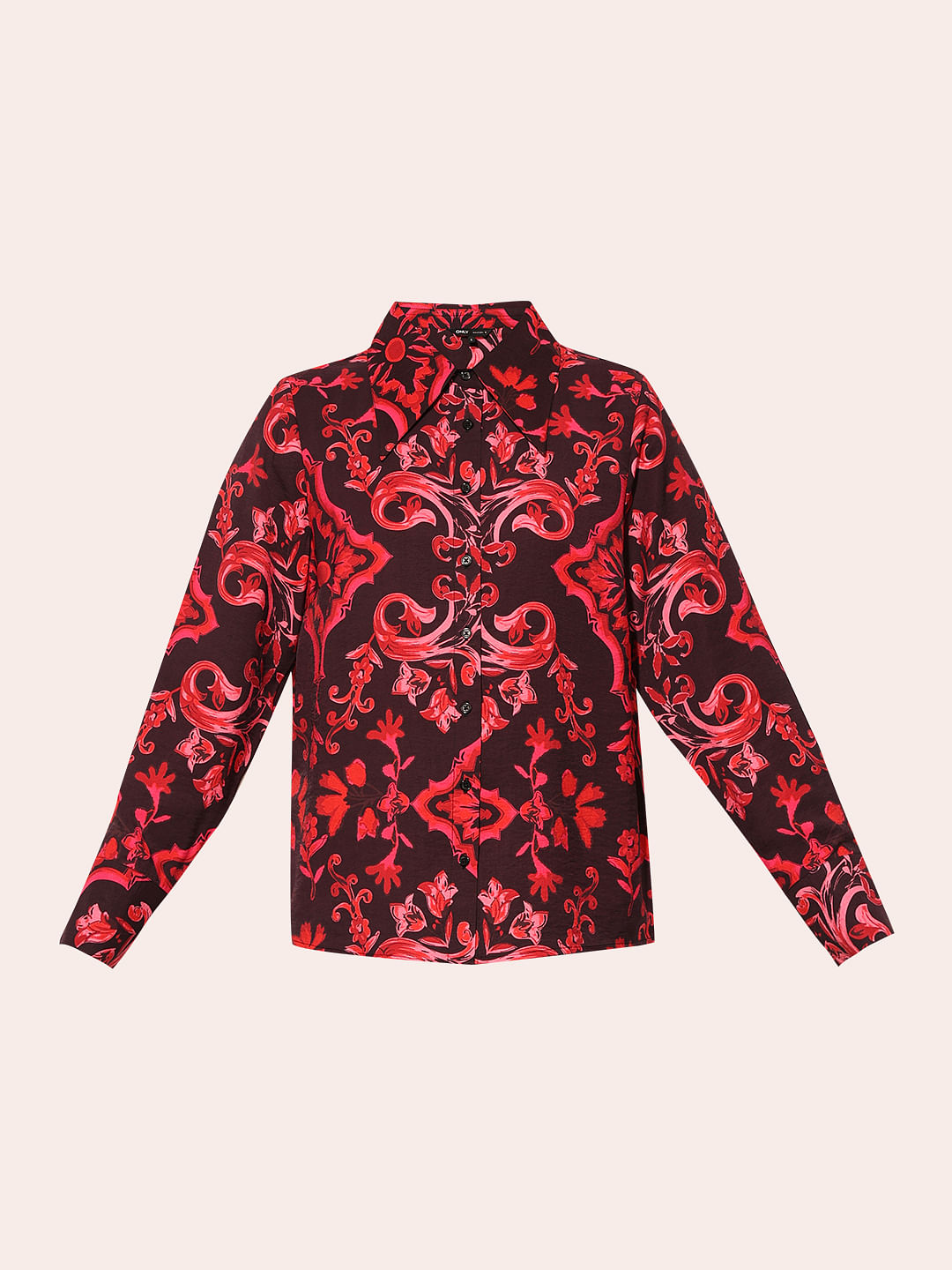 Black Abstract Print Shirt