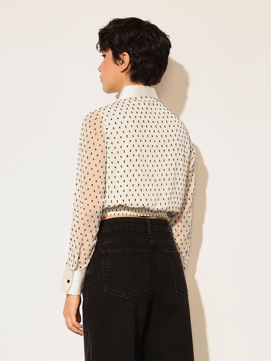 White Embroidered Shirt