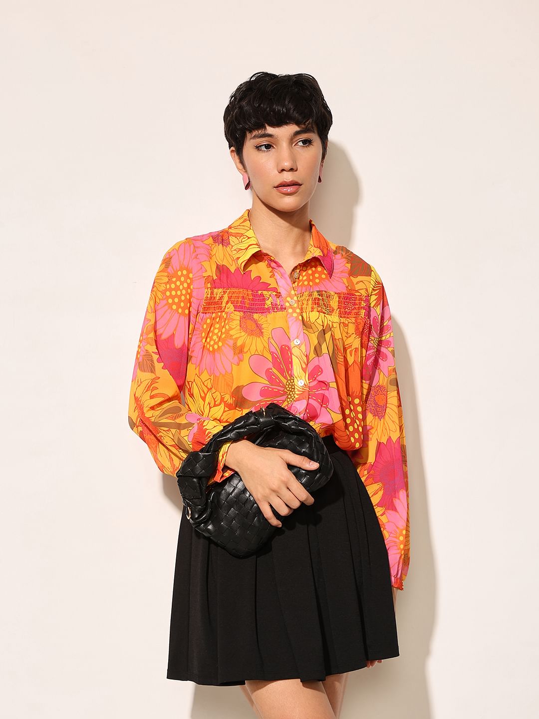 Multi-Colour Abstract Print Shirt