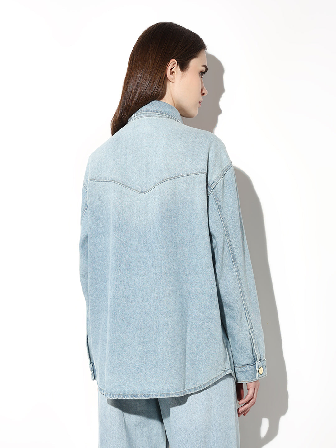 Light Blue Oversized Denim Shirt