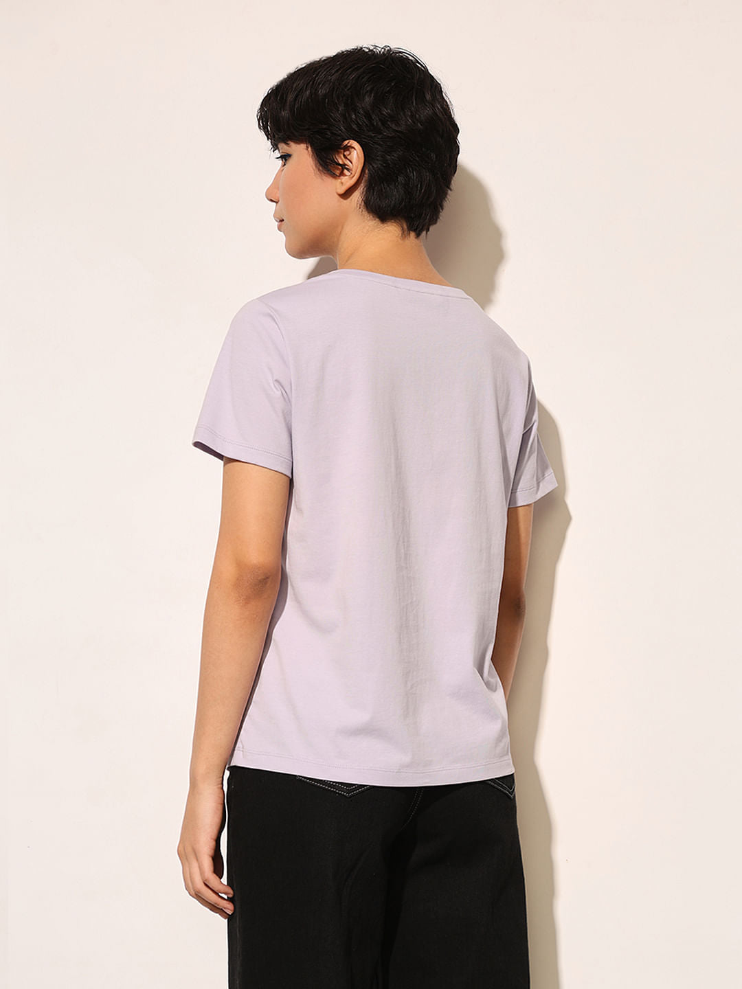 Purple Printed T-Shirt