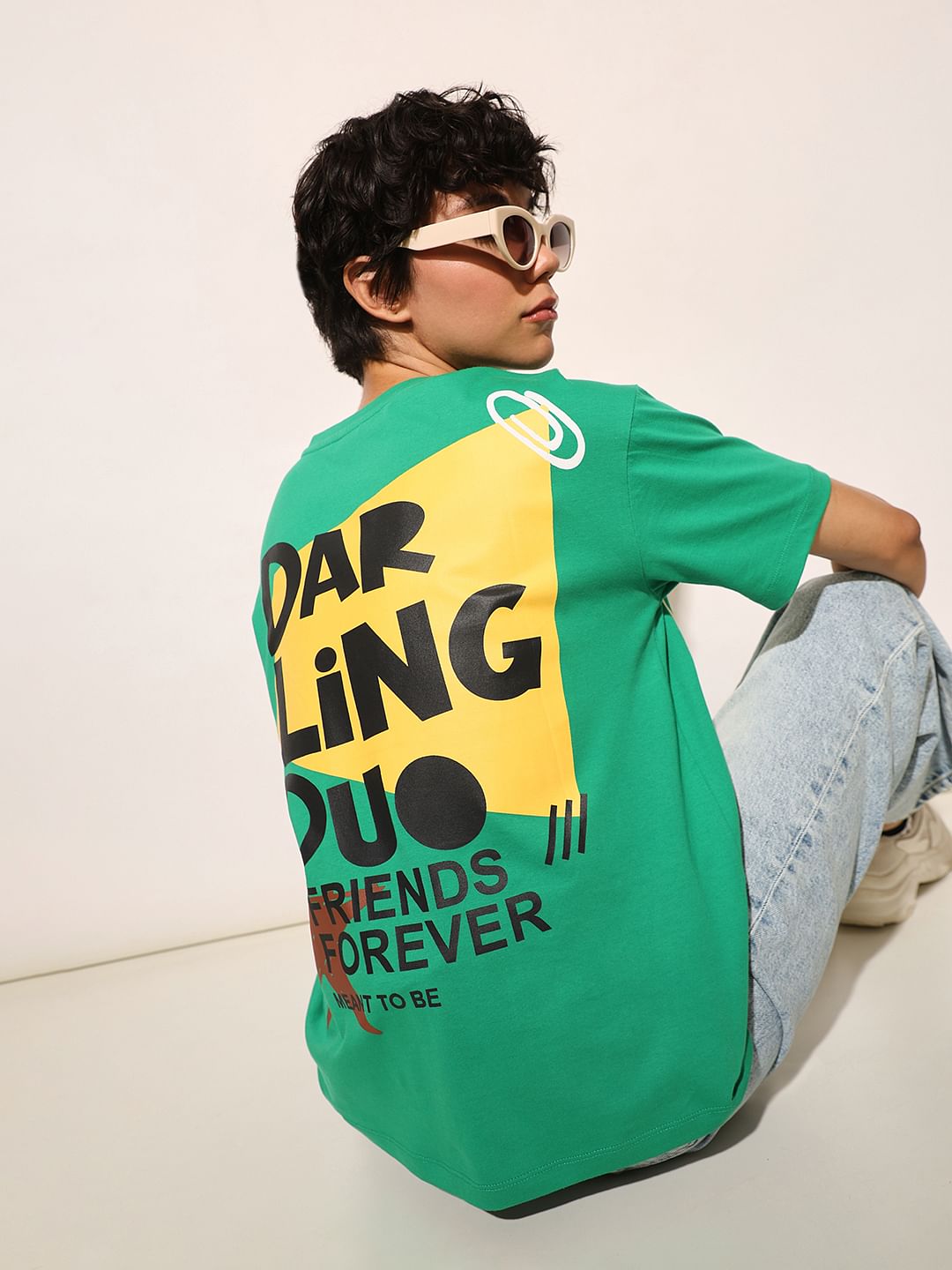 Green Graphic Print T-Shirt