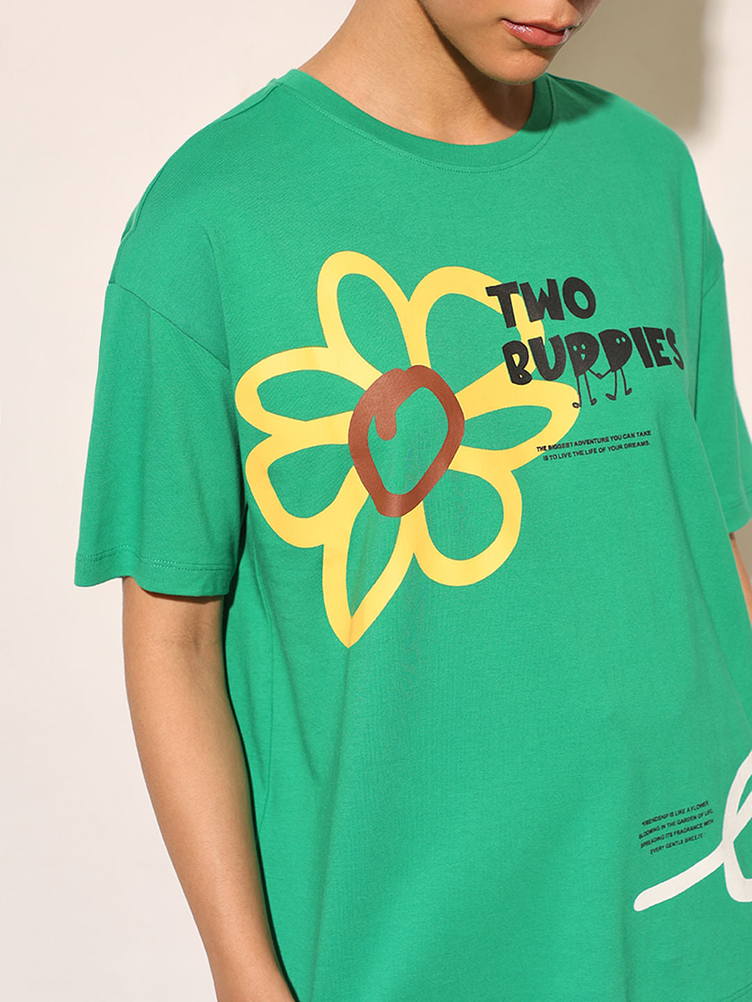 Green Graphic Print T-Shirt