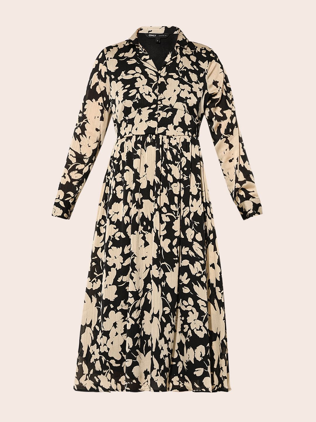 Black Printed Maxi Dress