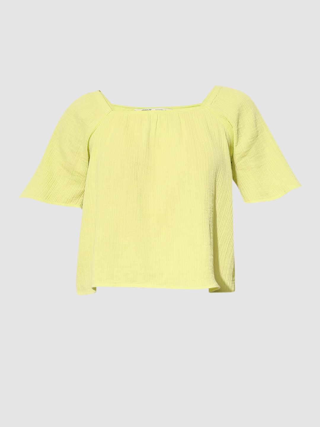 Lime Yellow Cotton Top