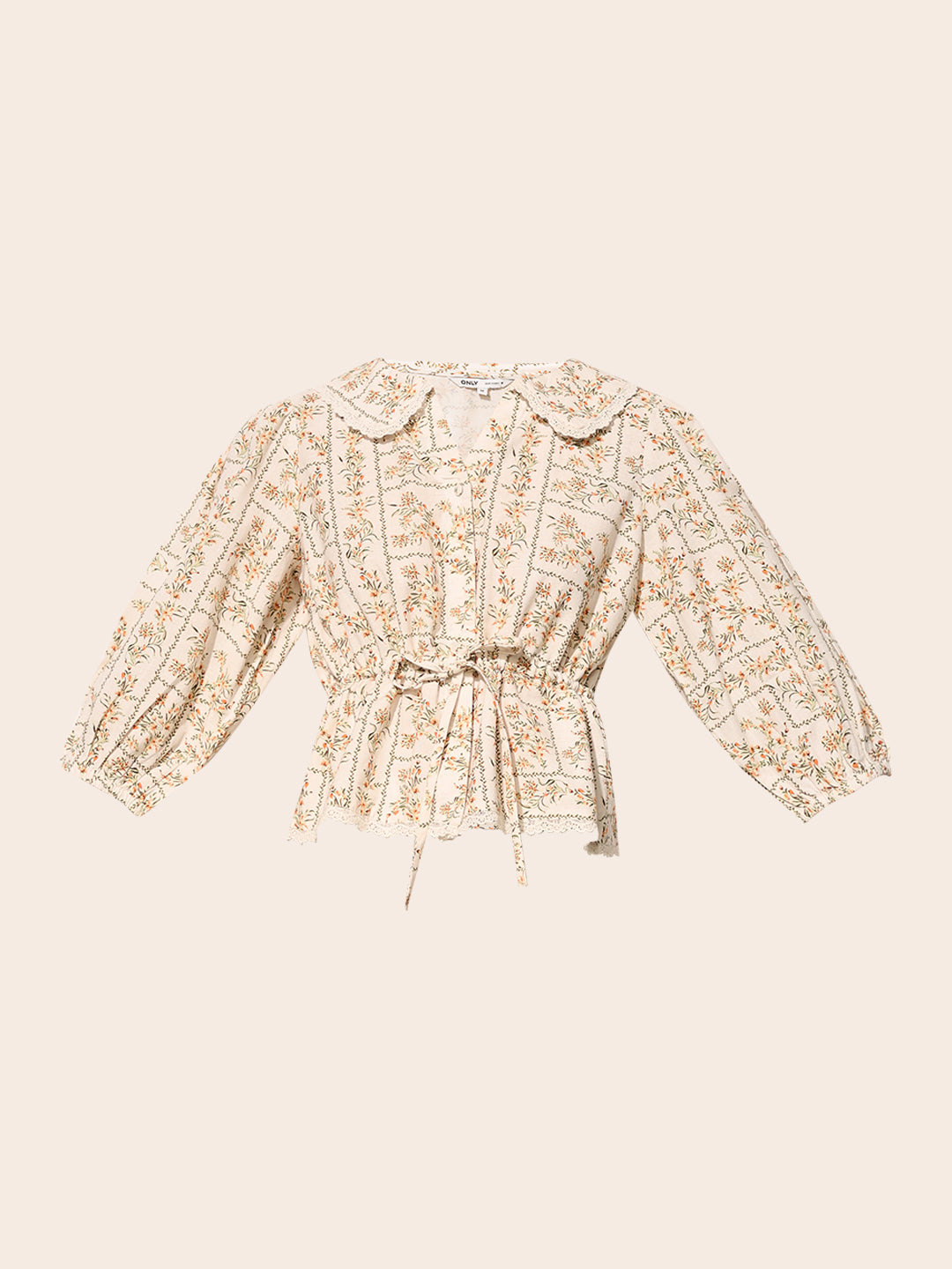 Beige Floral Co-ord Set