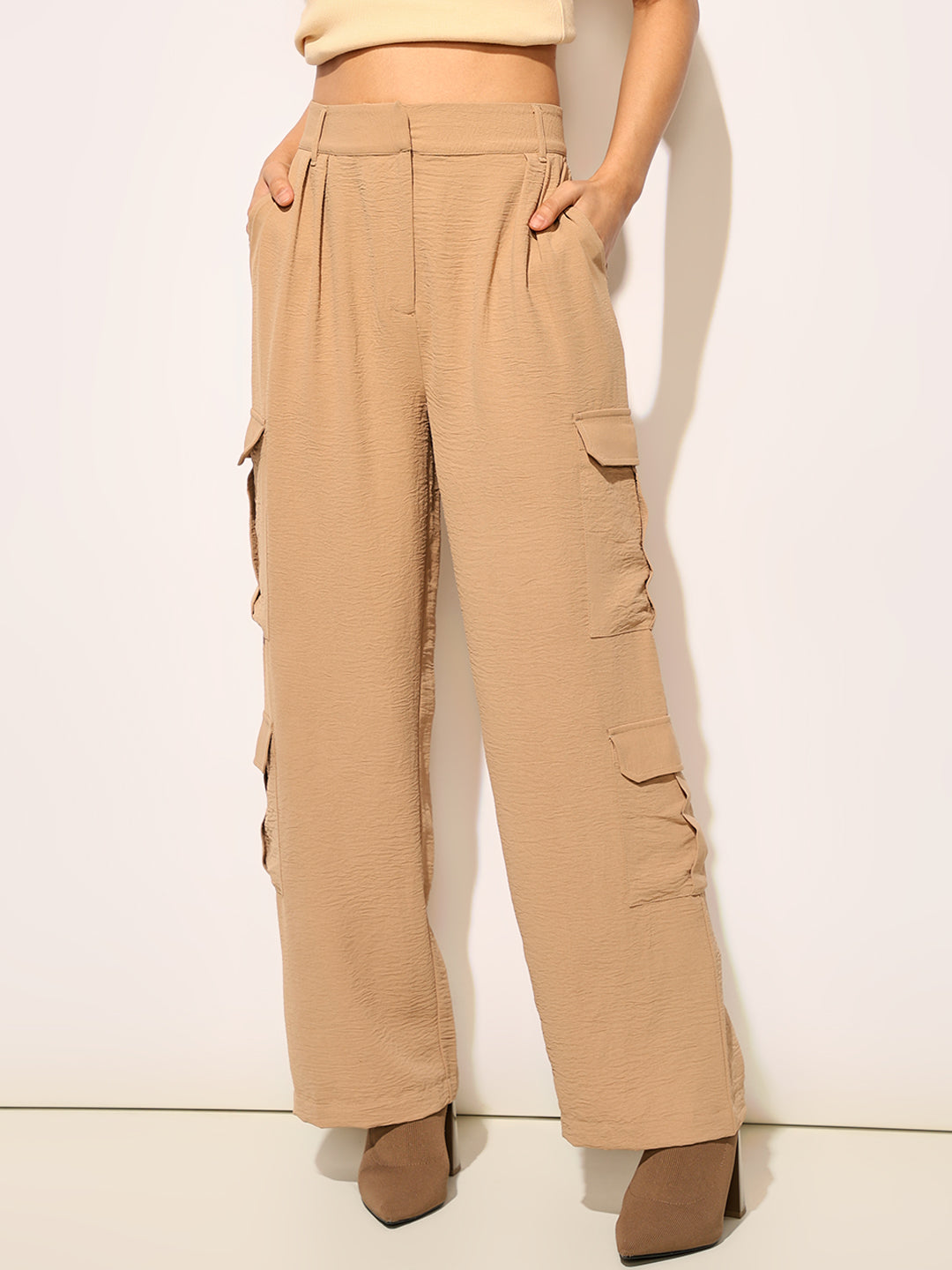 Brown Regular Fit Co-ord Set