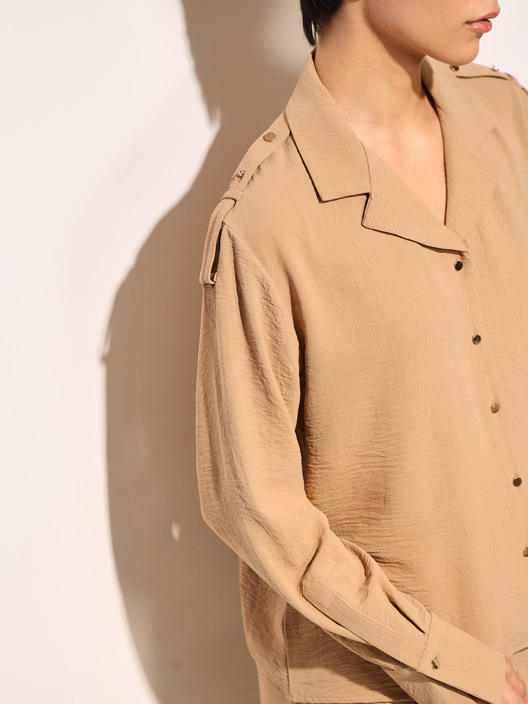 Brown Regular Fit Co-ord Set