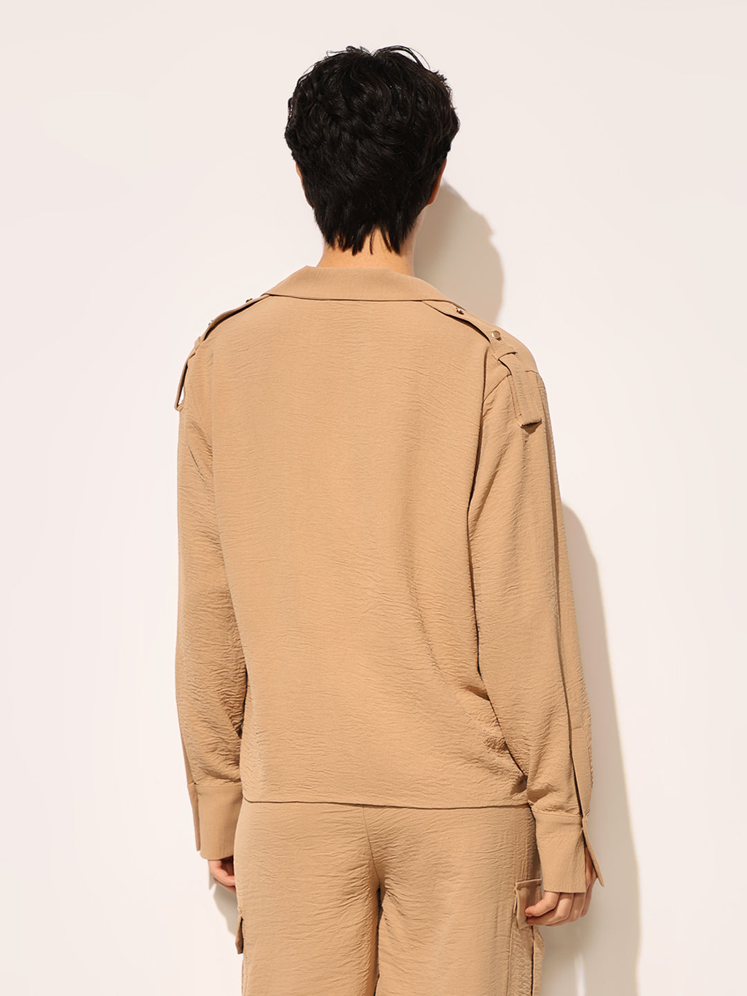 Brown Regular Fit Co-ord Set