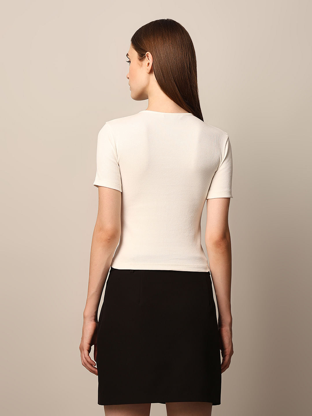 White Cut-Out T-Shirt