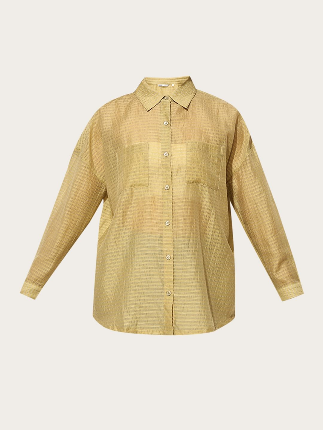 Warm Green Sheer Shirt