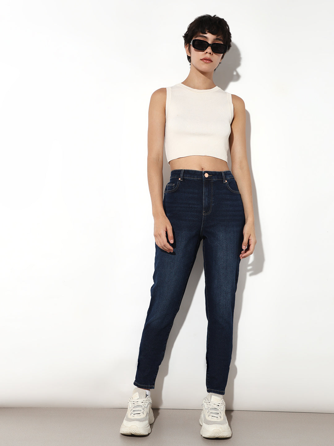 Dark Blue Piper Skinny Fit Jeans - 25