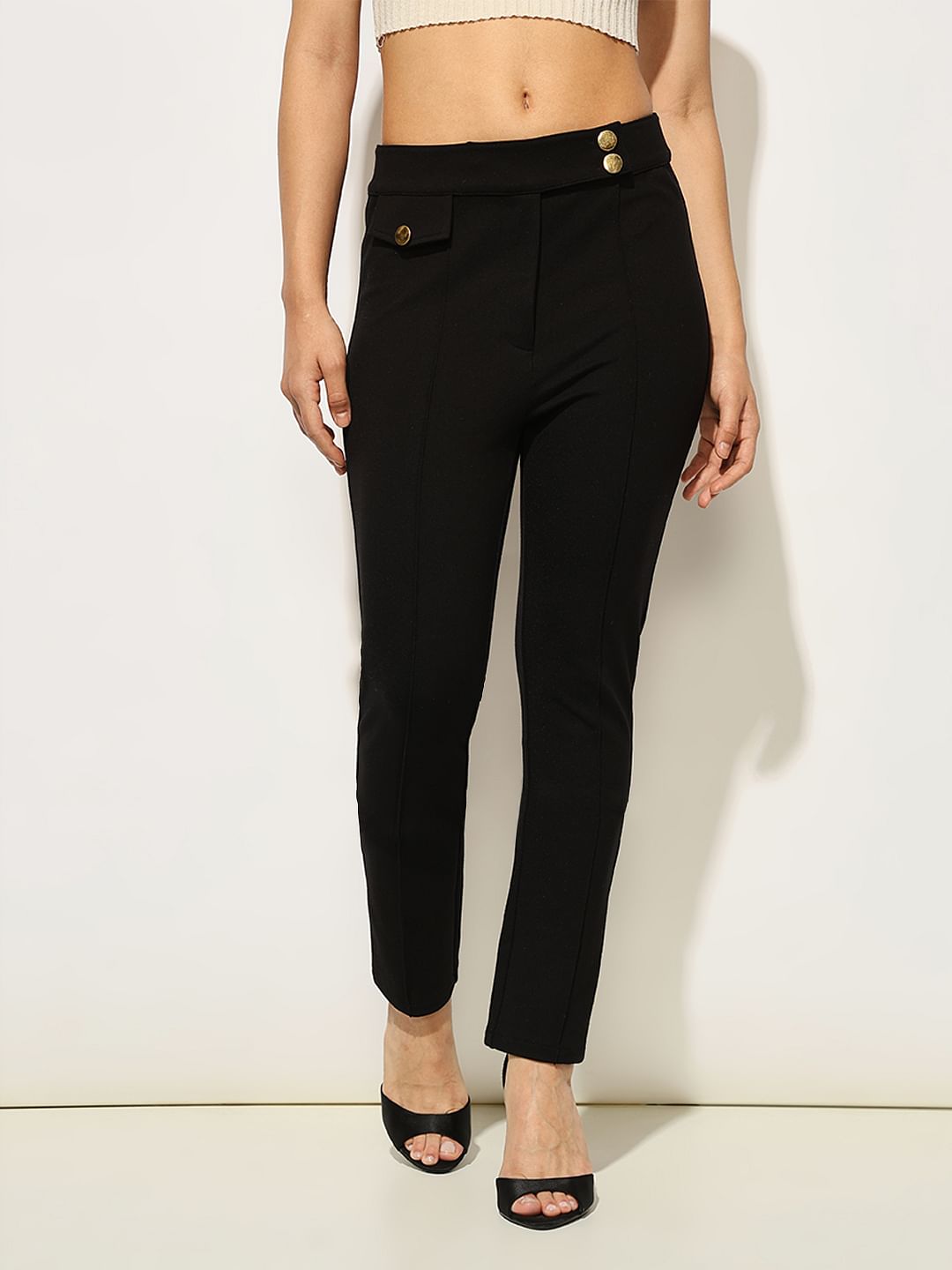 Black Ankle Length Leggings