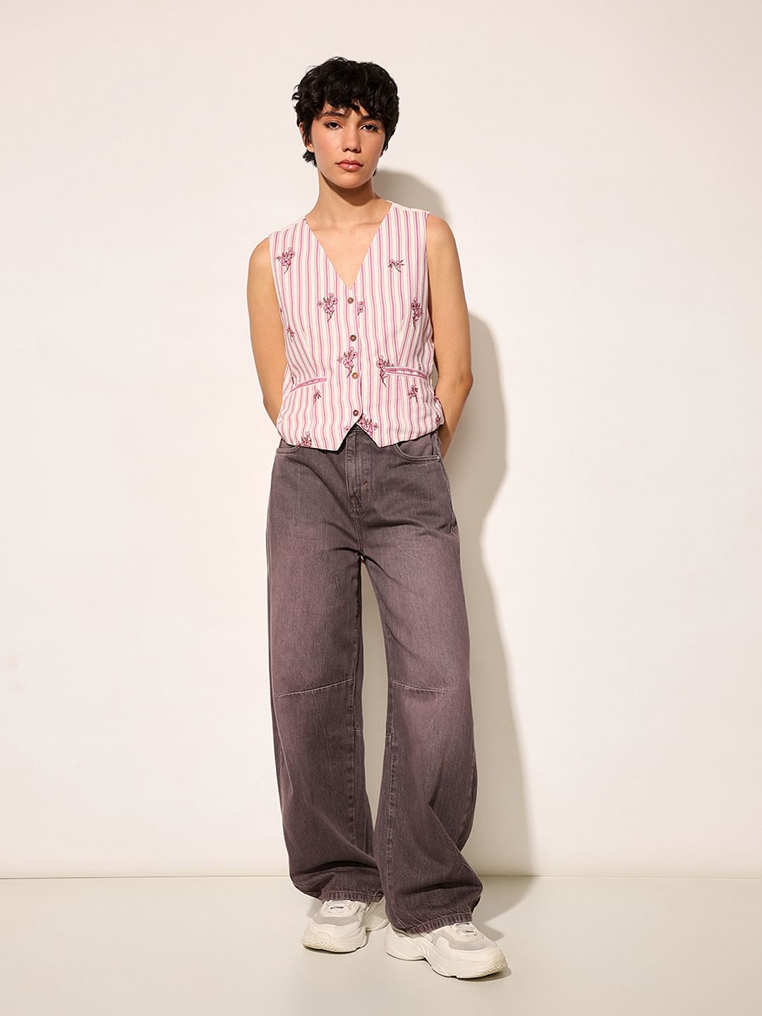 Pink Striped Waistcoat