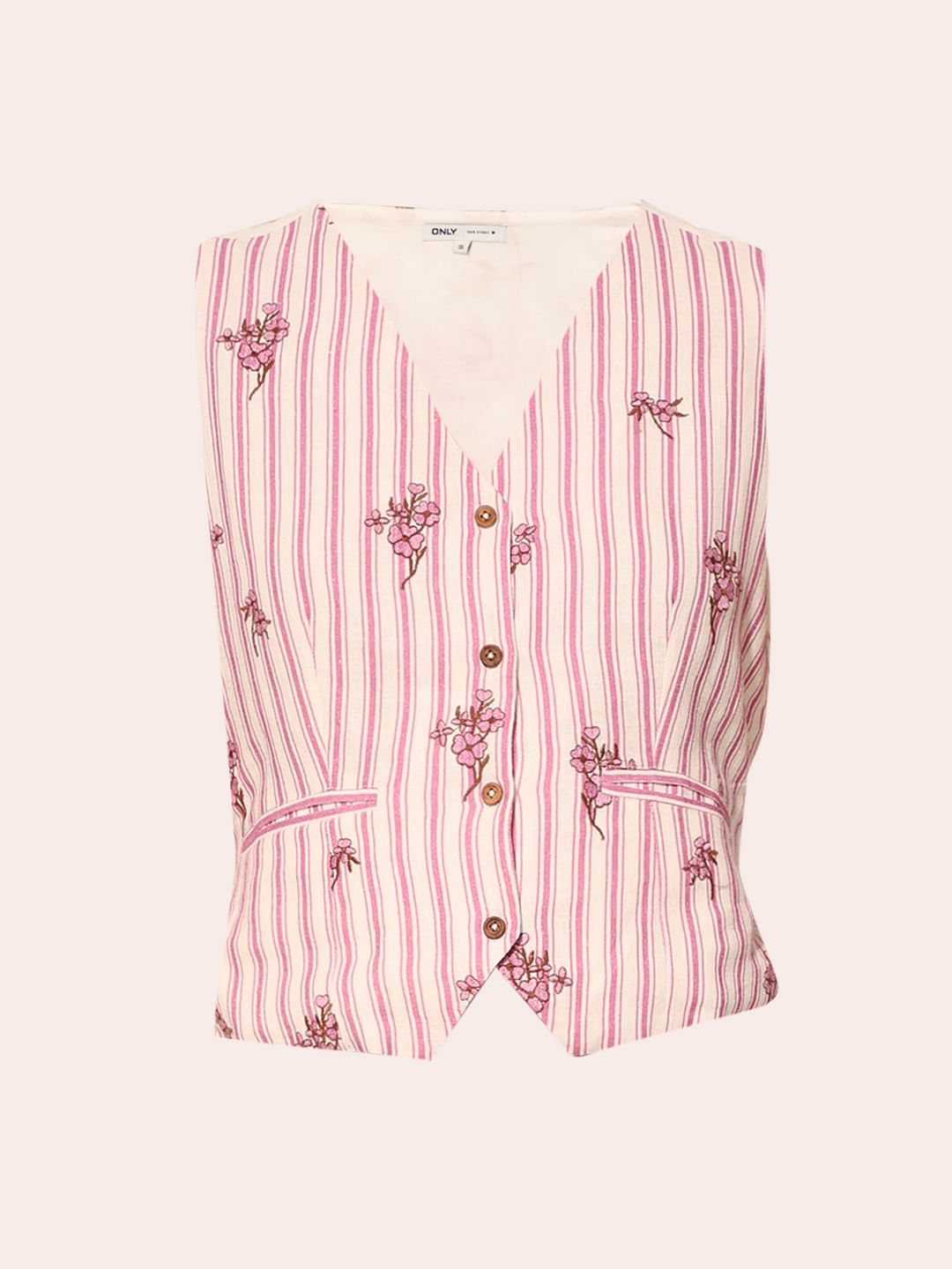 Pink Striped Waistcoat