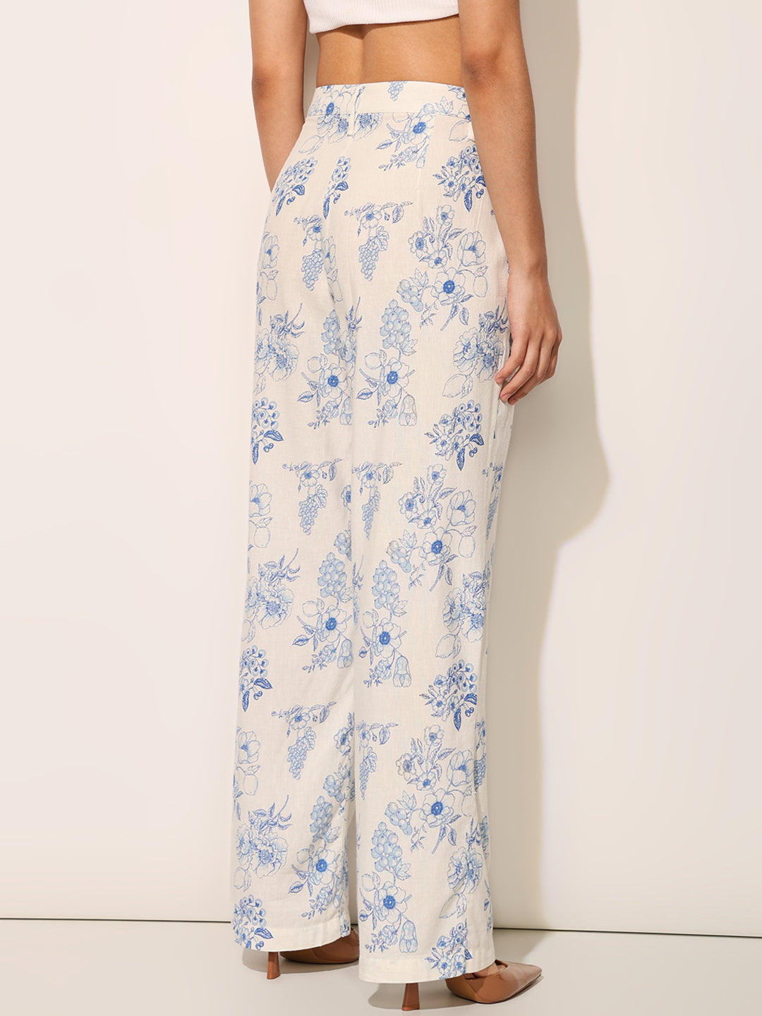 Floral Print Waistcoat & Pant Co-ord Set