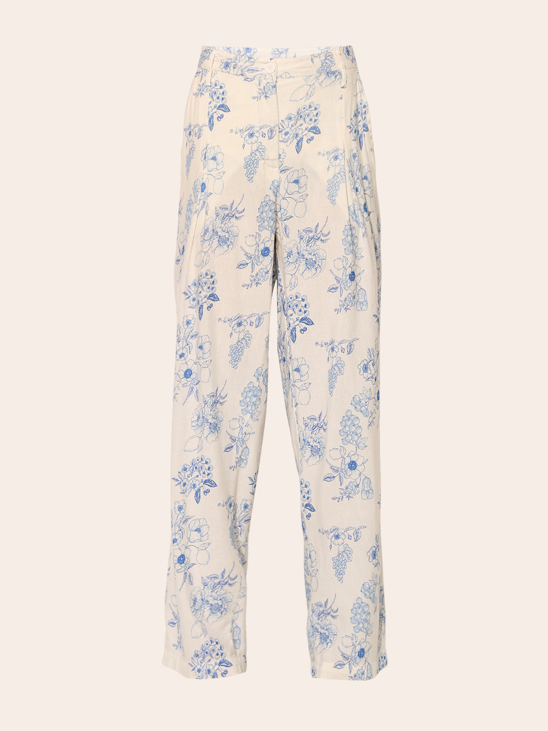 Floral Print Waistcoat & Pant Co-ord Set