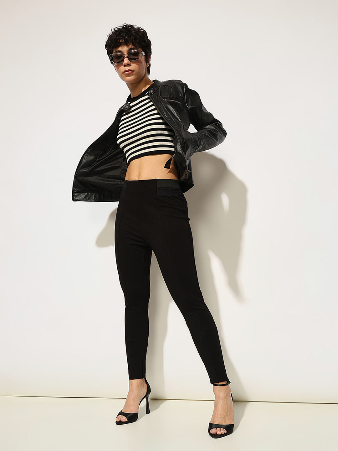 Black High Rise Leggings