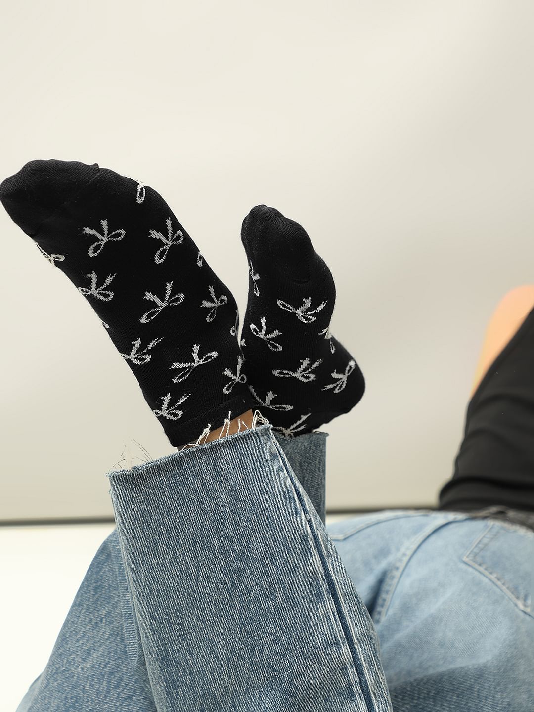 Pack Of 3 Printed Ankle Length Socks