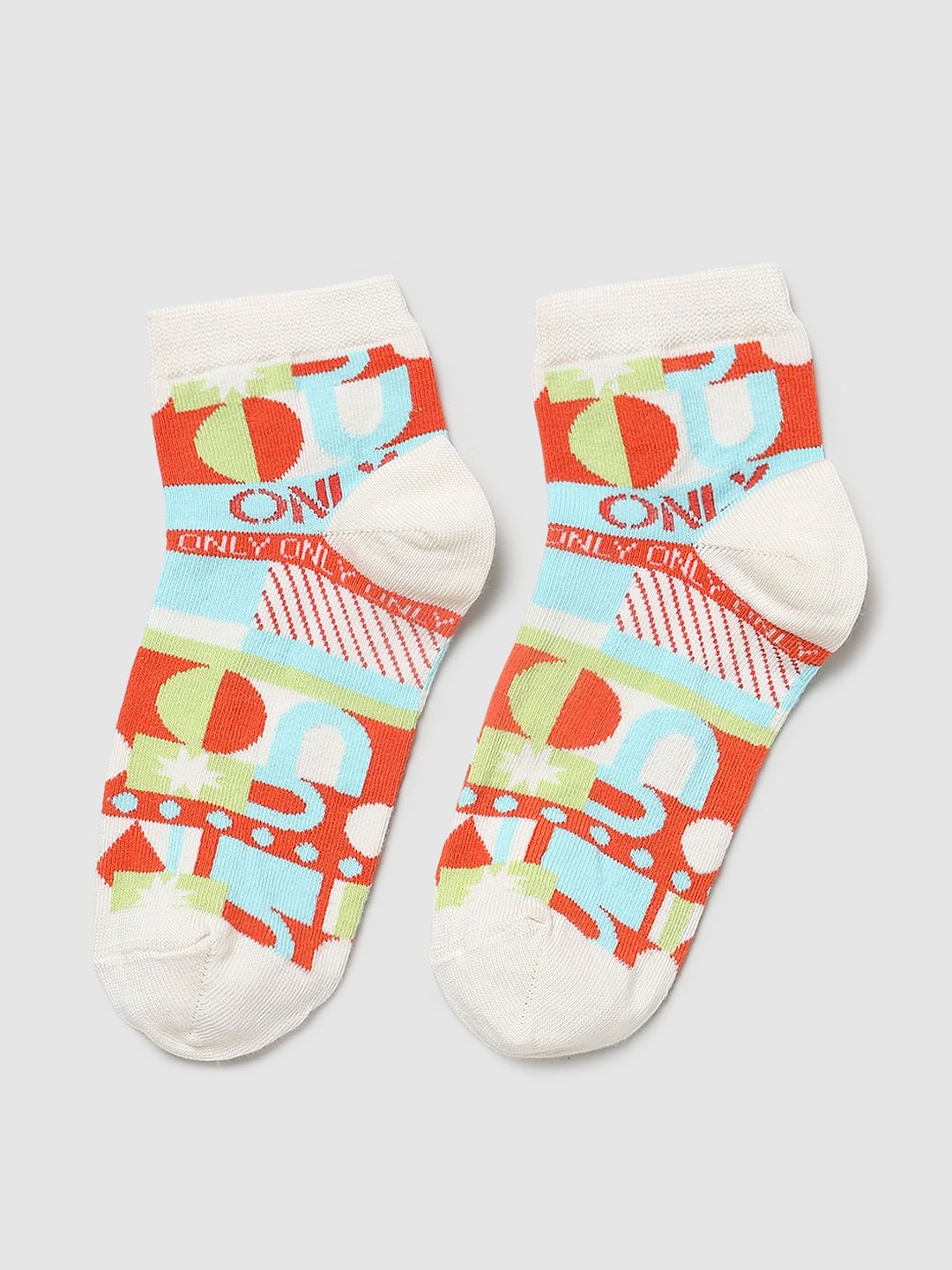Pack Of 3 Printed Ankle Length Socks