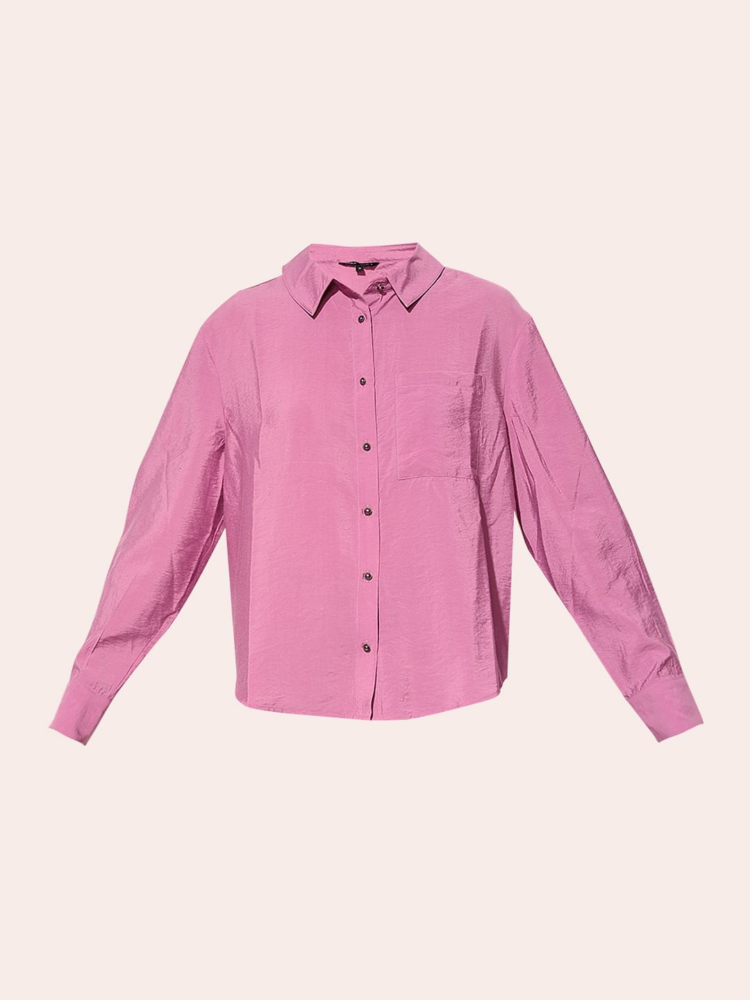 Purple Boxy Fit Shirt
