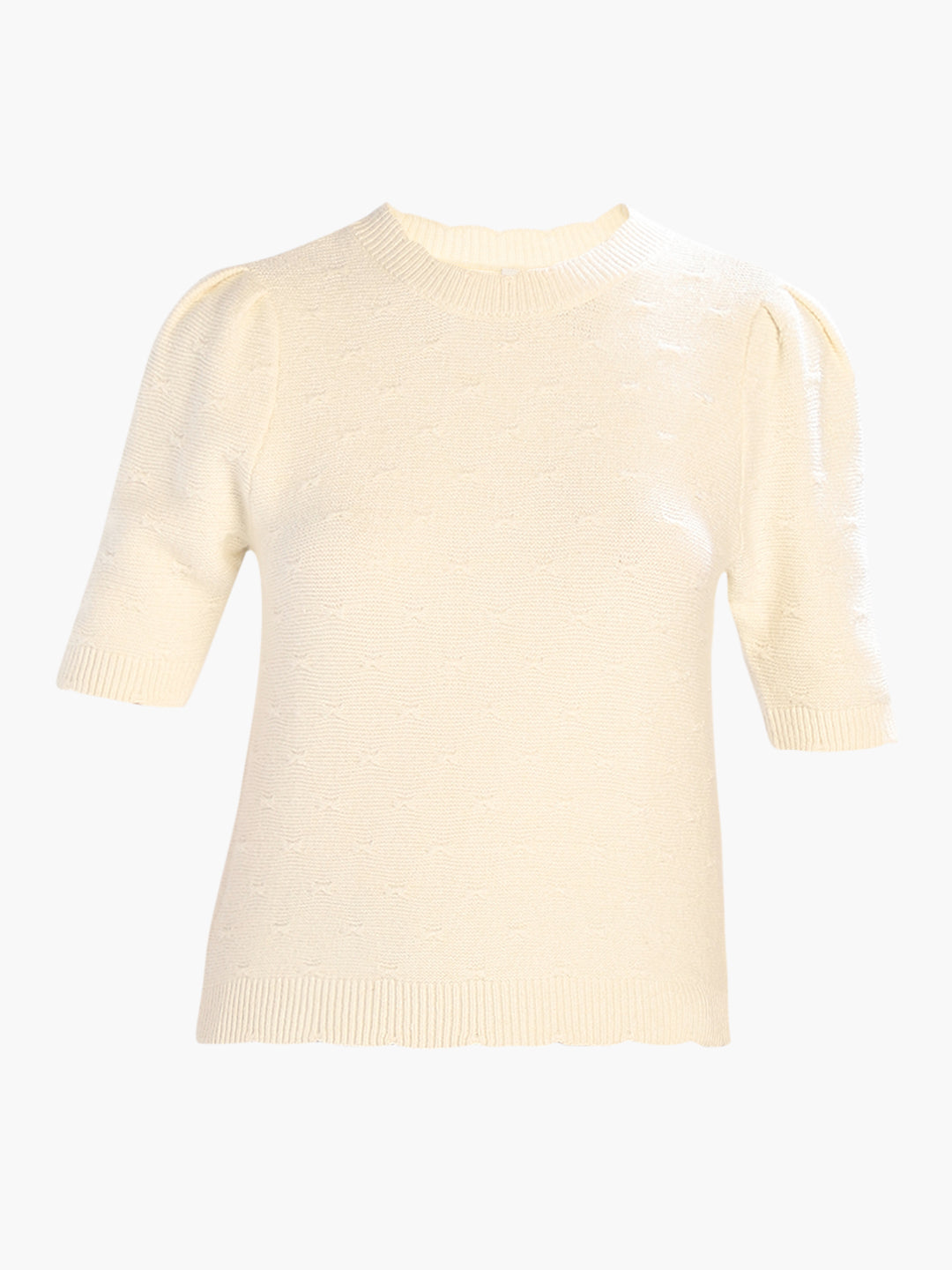 Structured O-Neck Pullover