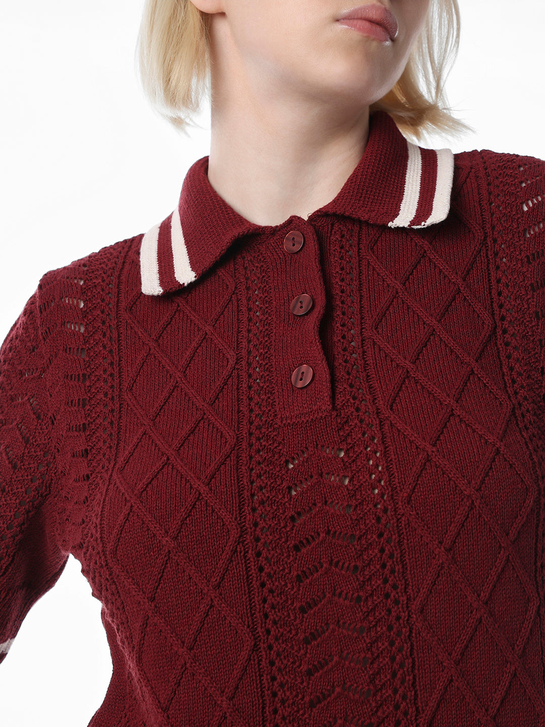 【新品】25ss h beauty&youth cotton polo knit Buy U.S. Polo Assn. Cream Cotton Funnel Neck Quarter Zip Knit from