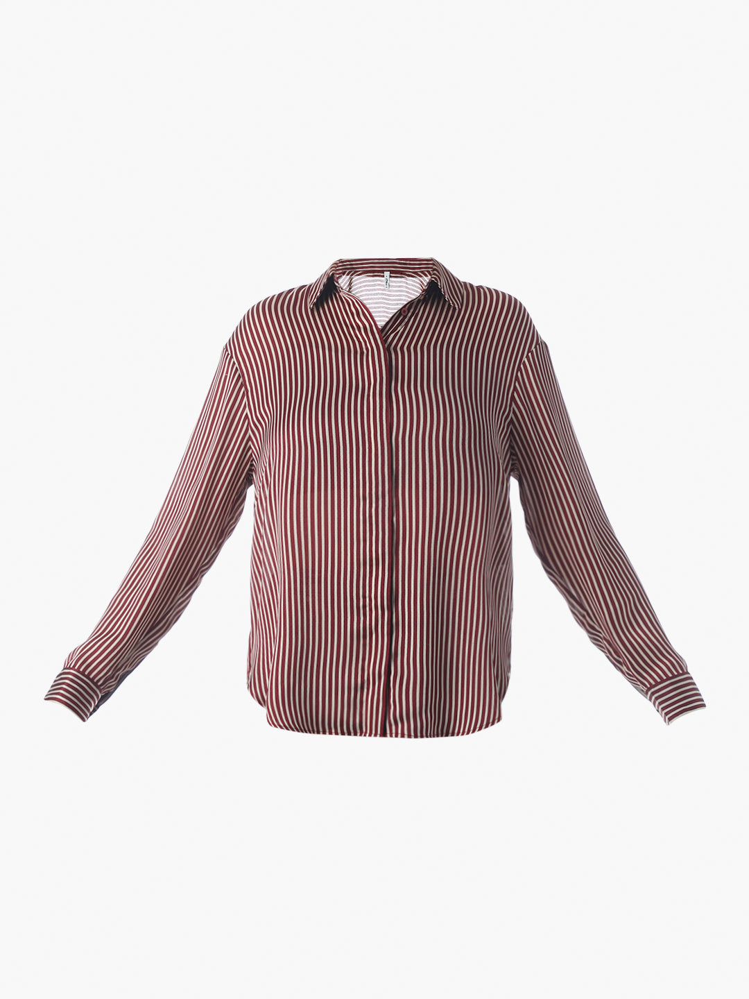 Maroon Striped Shirt