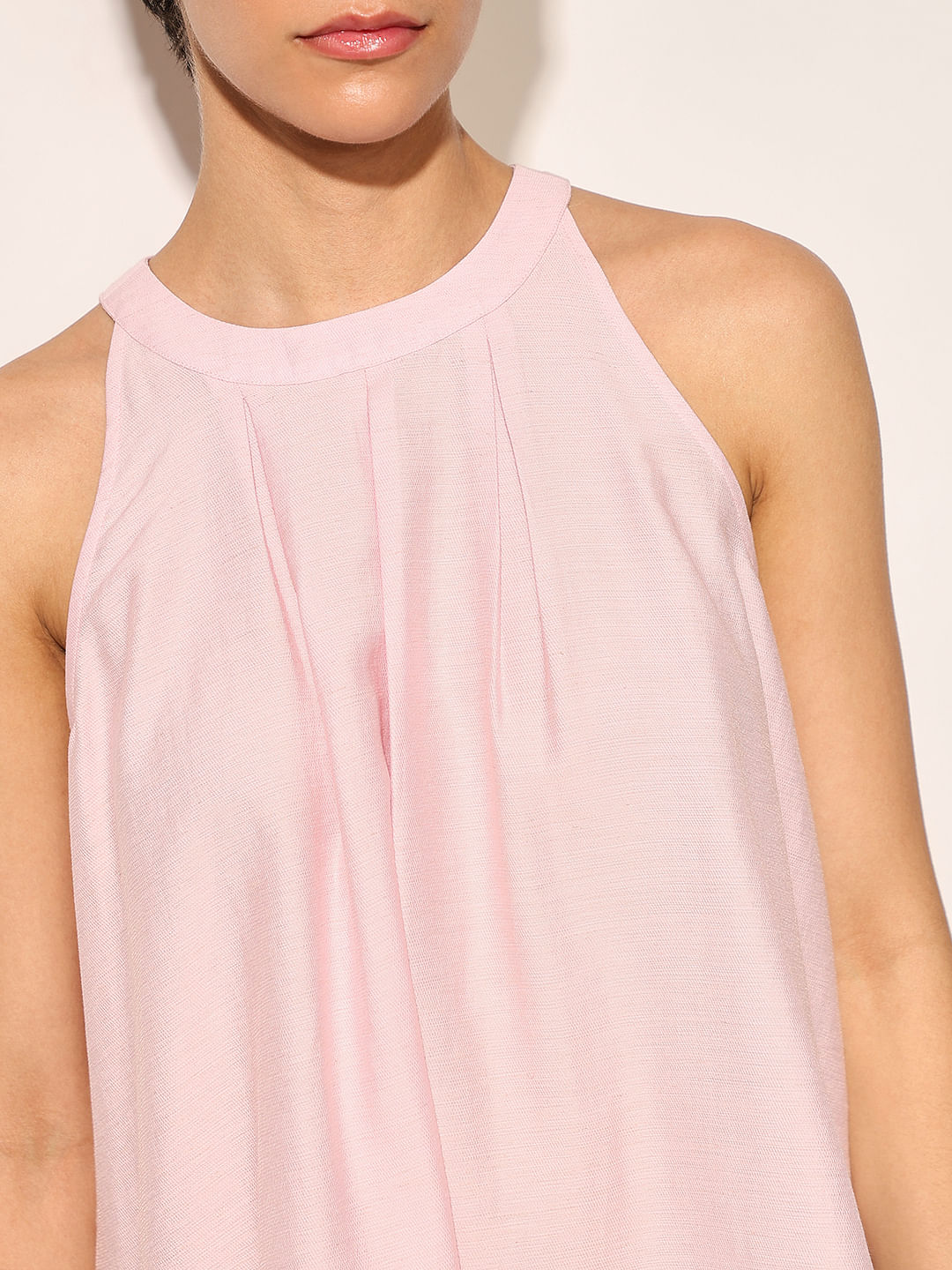 Pink Halter Neck Top