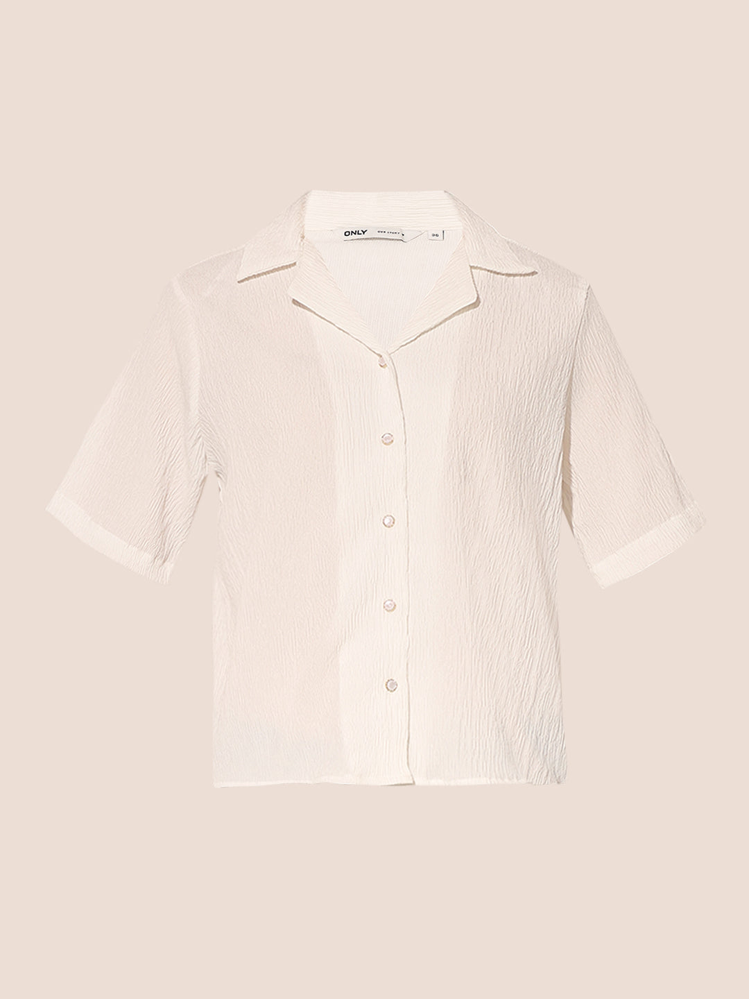 White Textured Shirt