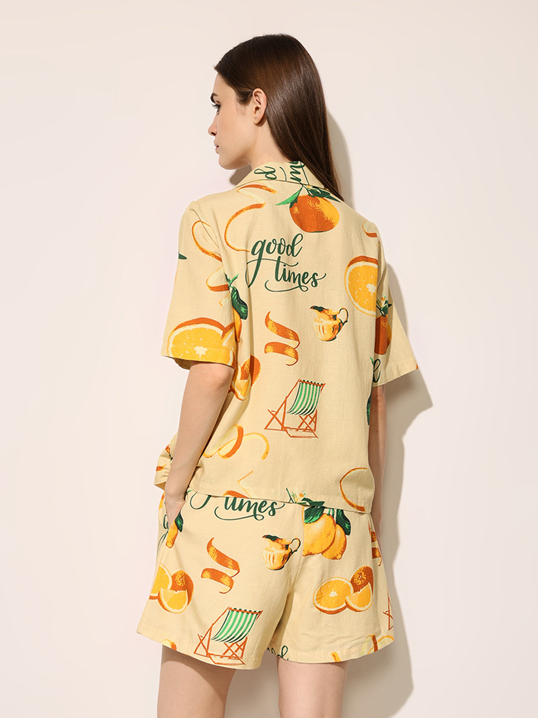 Yellow Printed Shirt