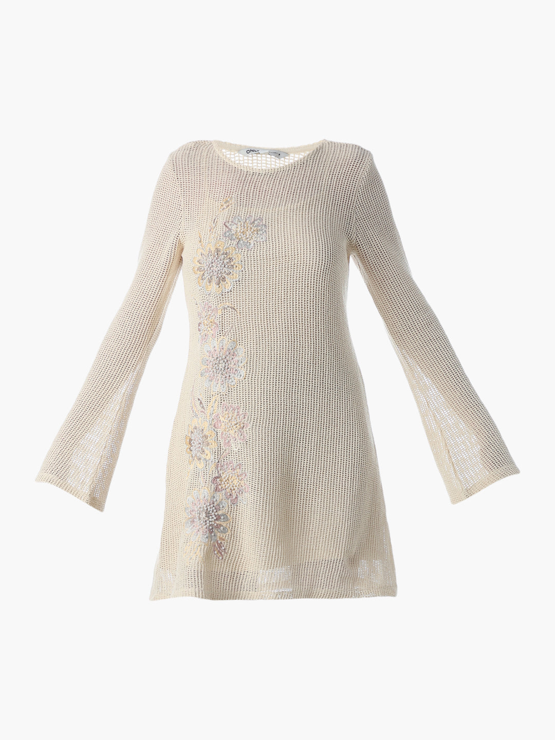 ワンピース ANDMARY Fleur knit mini dress beige ANDMARY Fleur knit mini dress beige ANDMARY】Aurora knit