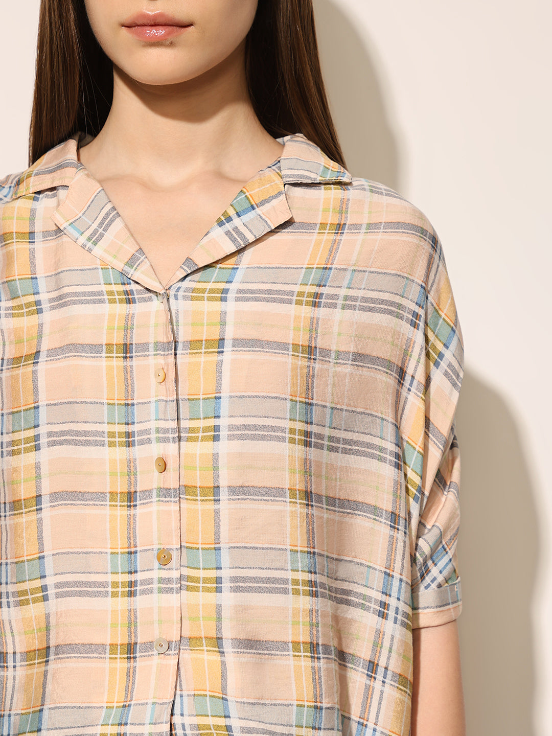 ONLY Yellow Check Shirt ONLY Yellow Check Shirt