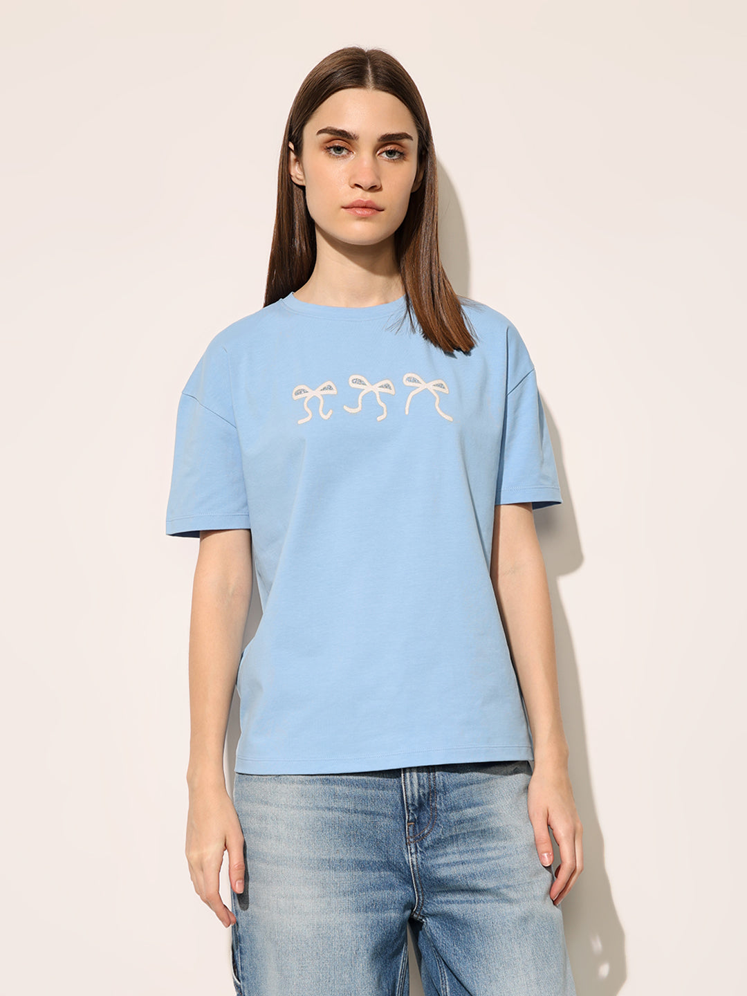 Light Blue Cotton T-shirt