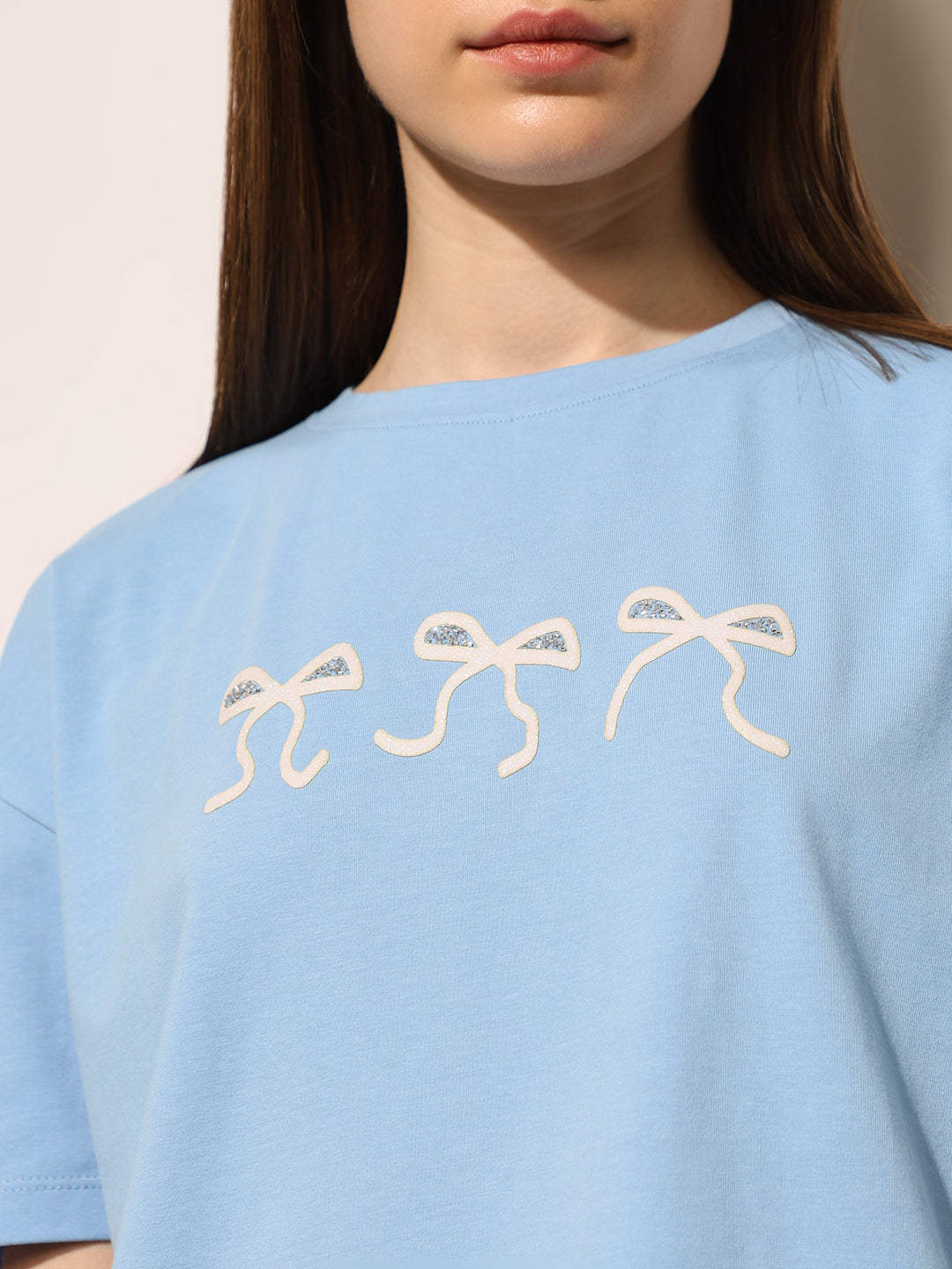Light Blue Cotton T-shirt