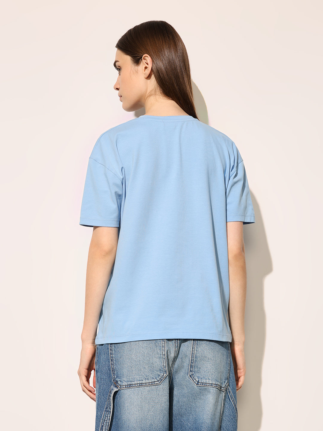 Light Blue Cotton T-shirt