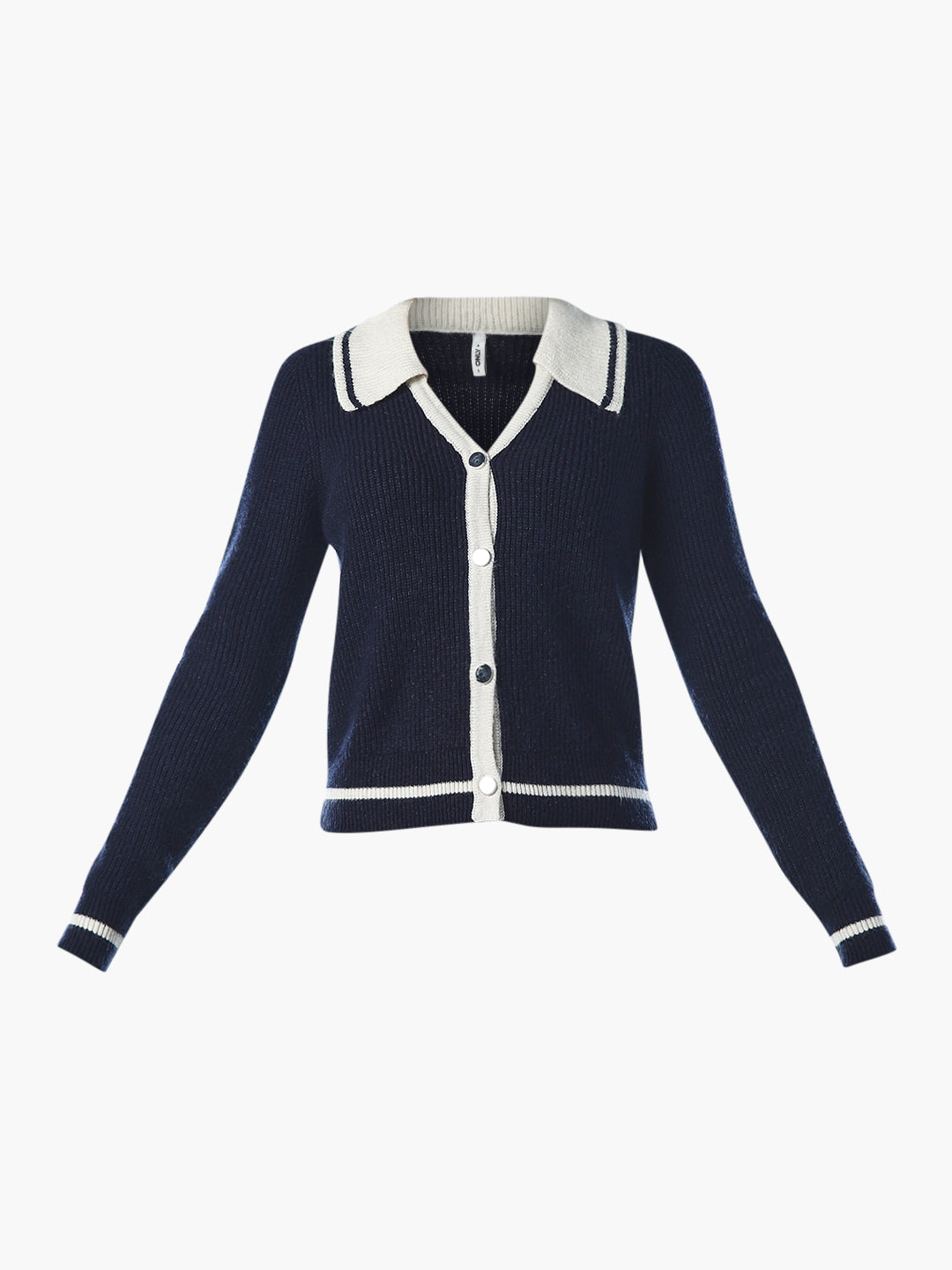 room306contemporary　Collared Cardigan Knitted Collared Cardigan