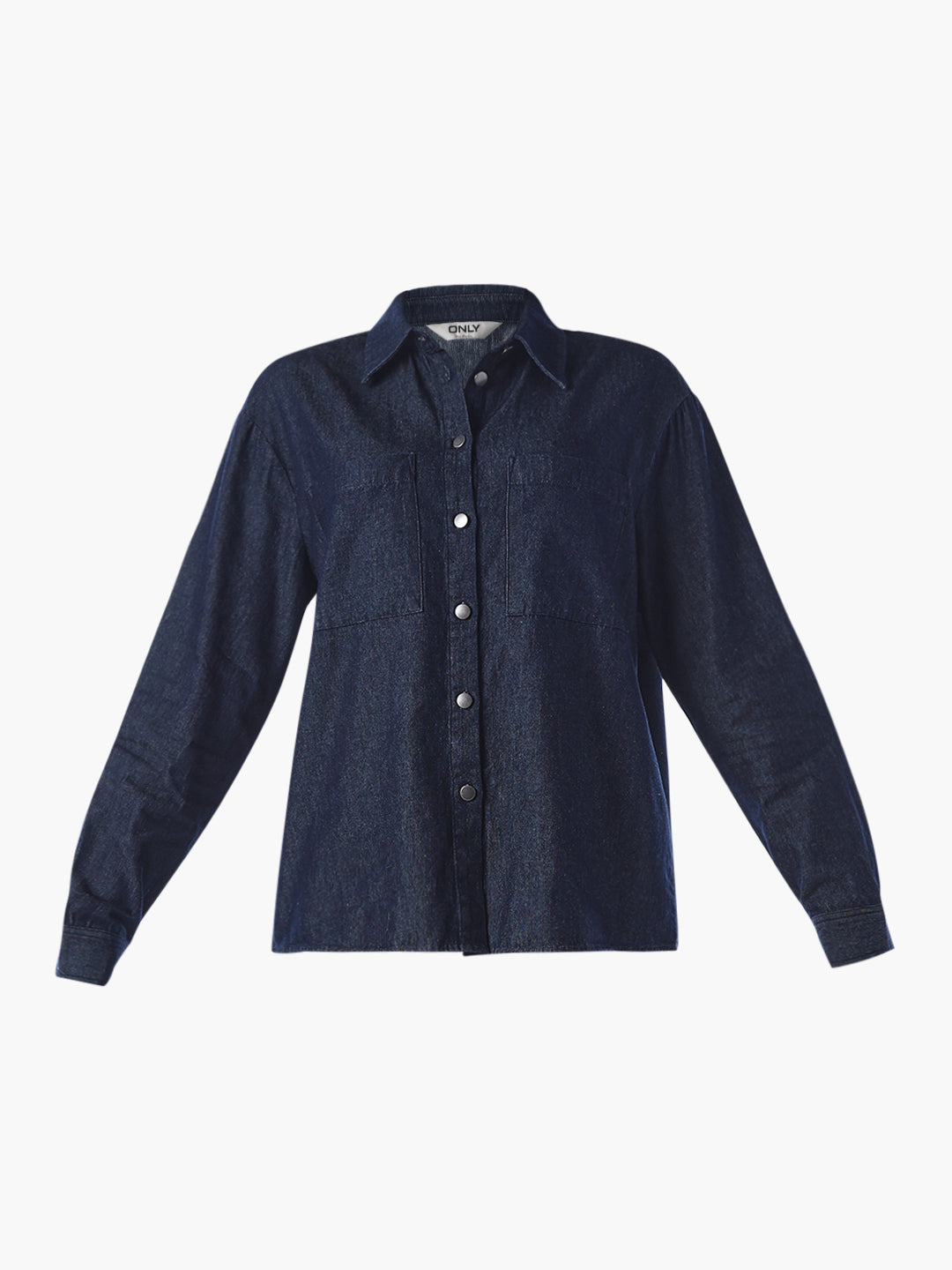 Dark Blue Cotton Denim Shirt