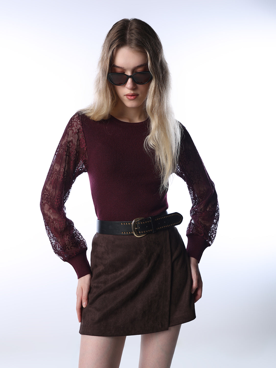 Lace Detail Pullover