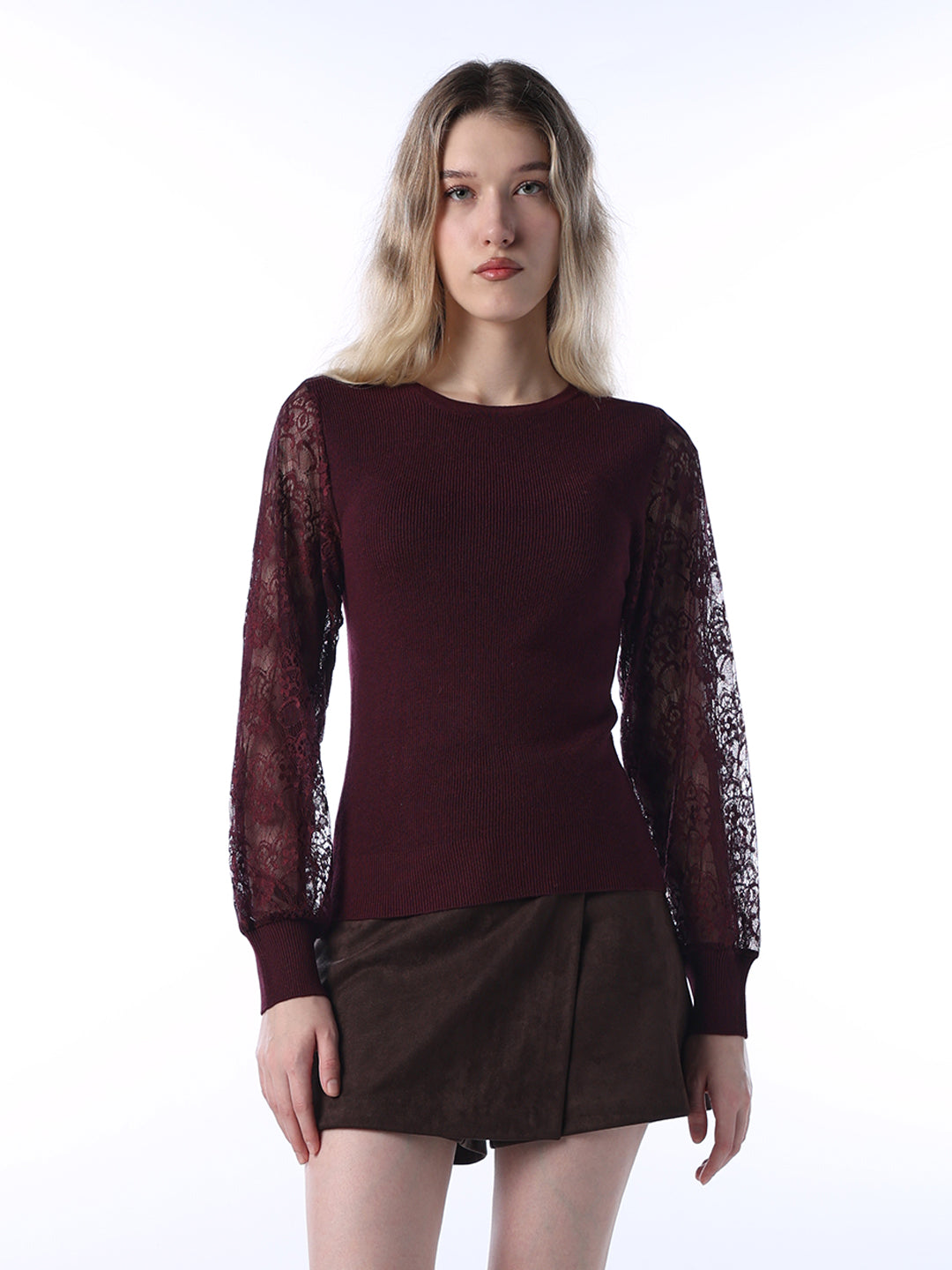 Lace Detail Pullover