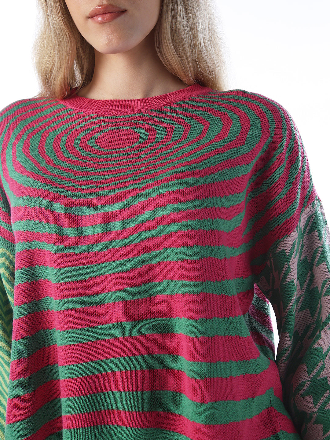 O-Neck Colourblocked Pullover