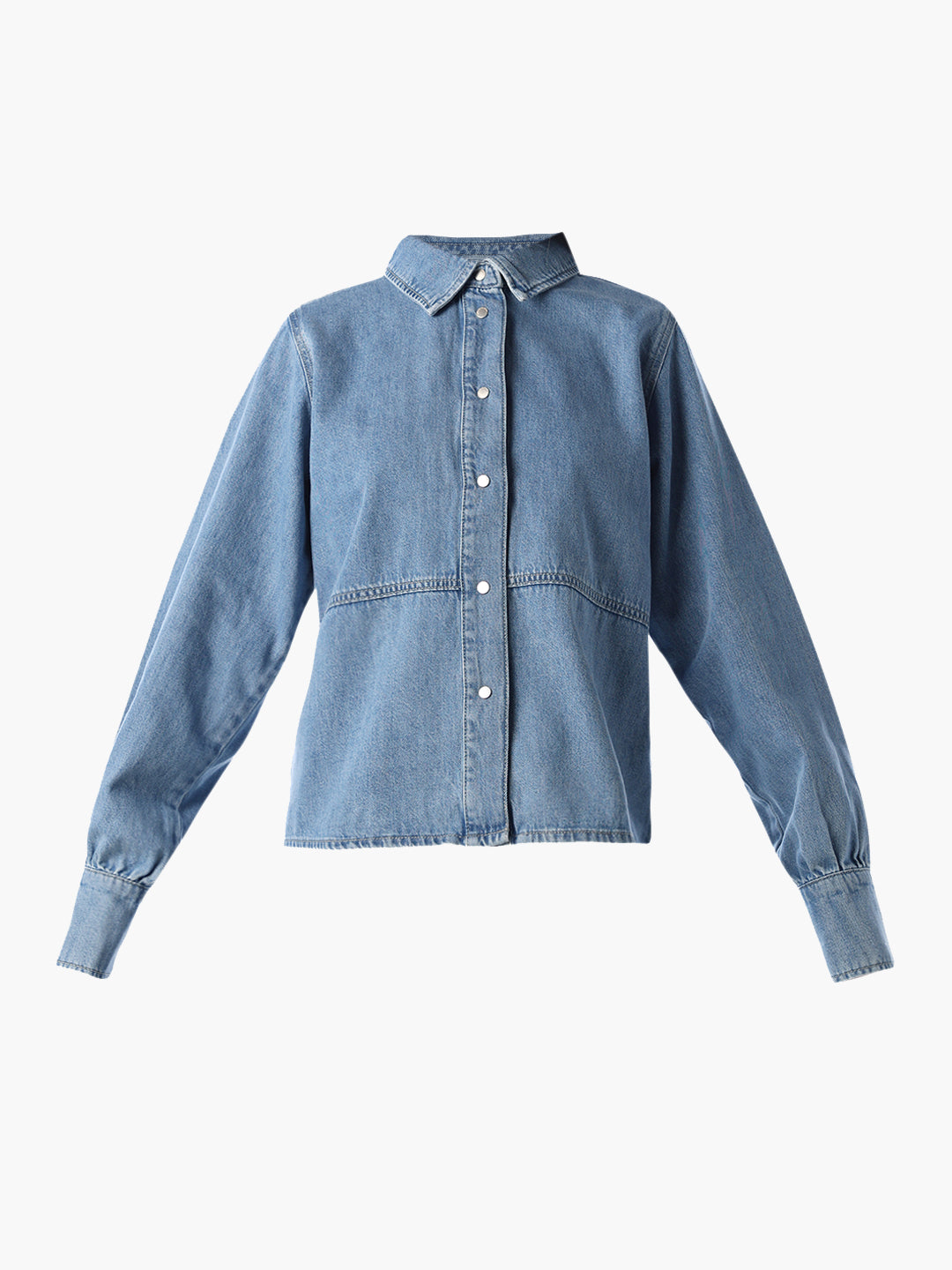 Blue Cotton Denim Shirt